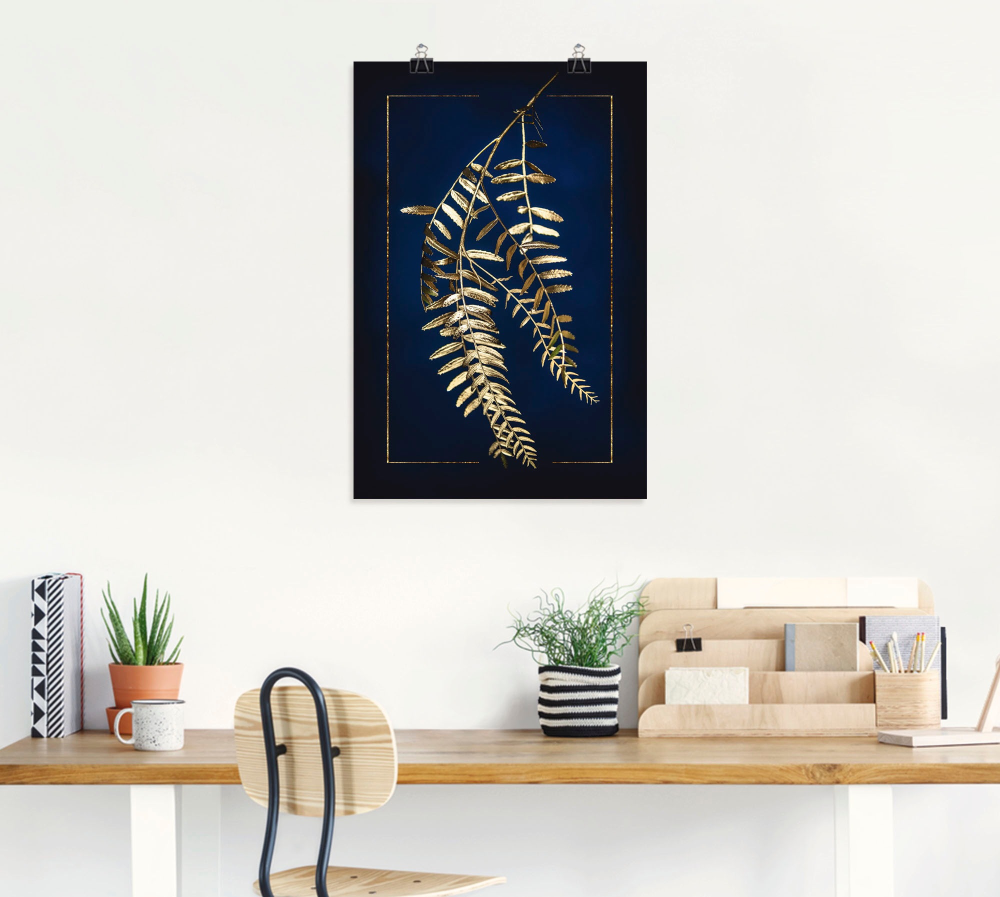 Artland Wandbild »Goldener Pfefferbaum«, Blätterbilder, (1 St.), als Leinwandbild, Poster in verschied. Größen