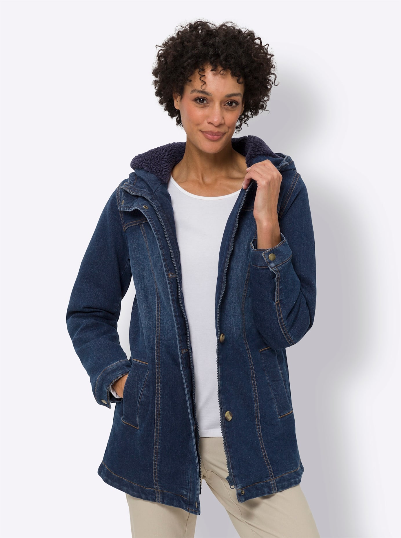 Classic Basics Jeansjacke, mit Kapuze günstig online kaufen