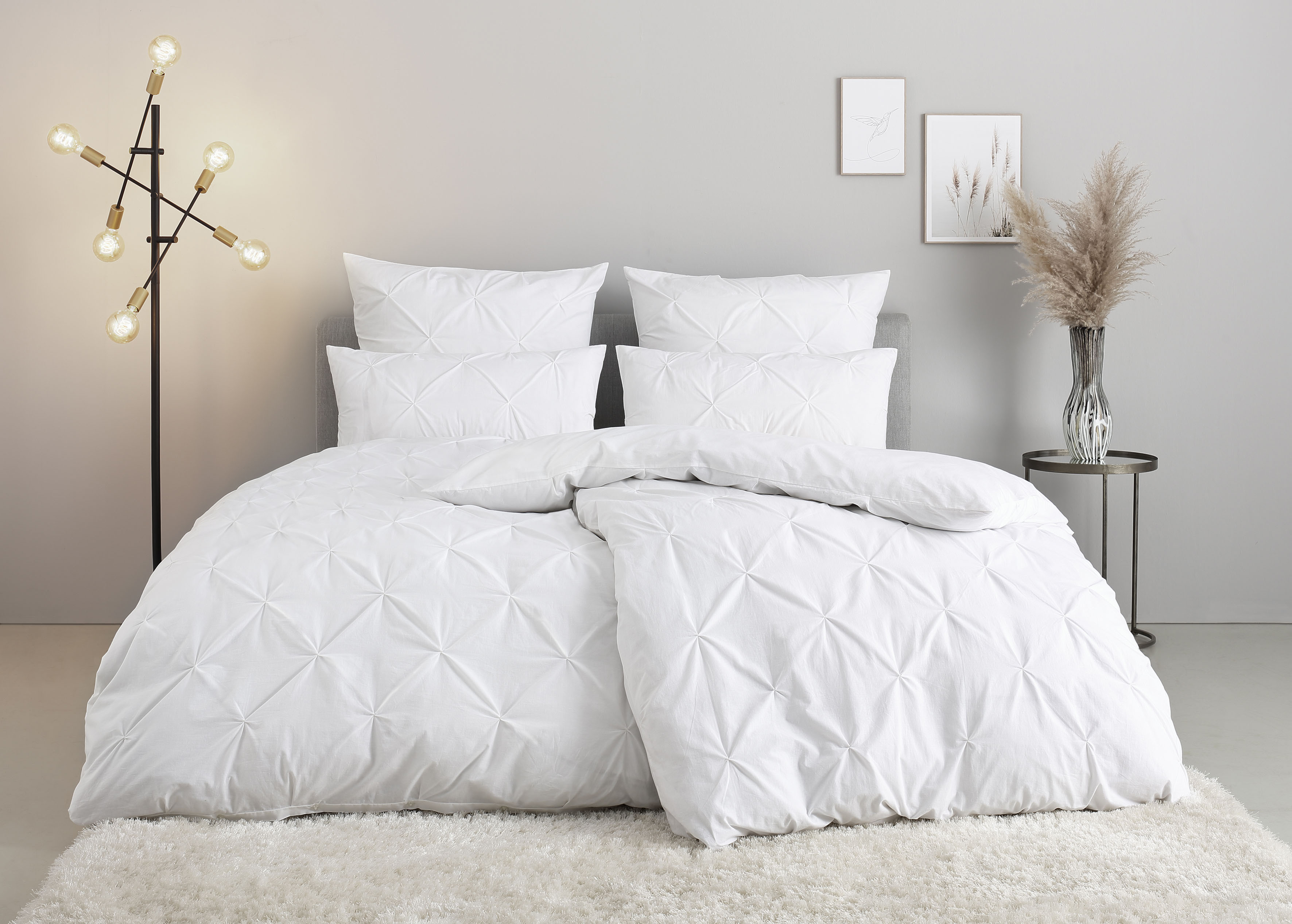 OTTO home Bettwäsche "Elliant in Gr. 135x200 oder 155x220 cm" 2 Bettwäsche aus Baumwolle, elegante Bettwäsche mit Hochtief-Struktur