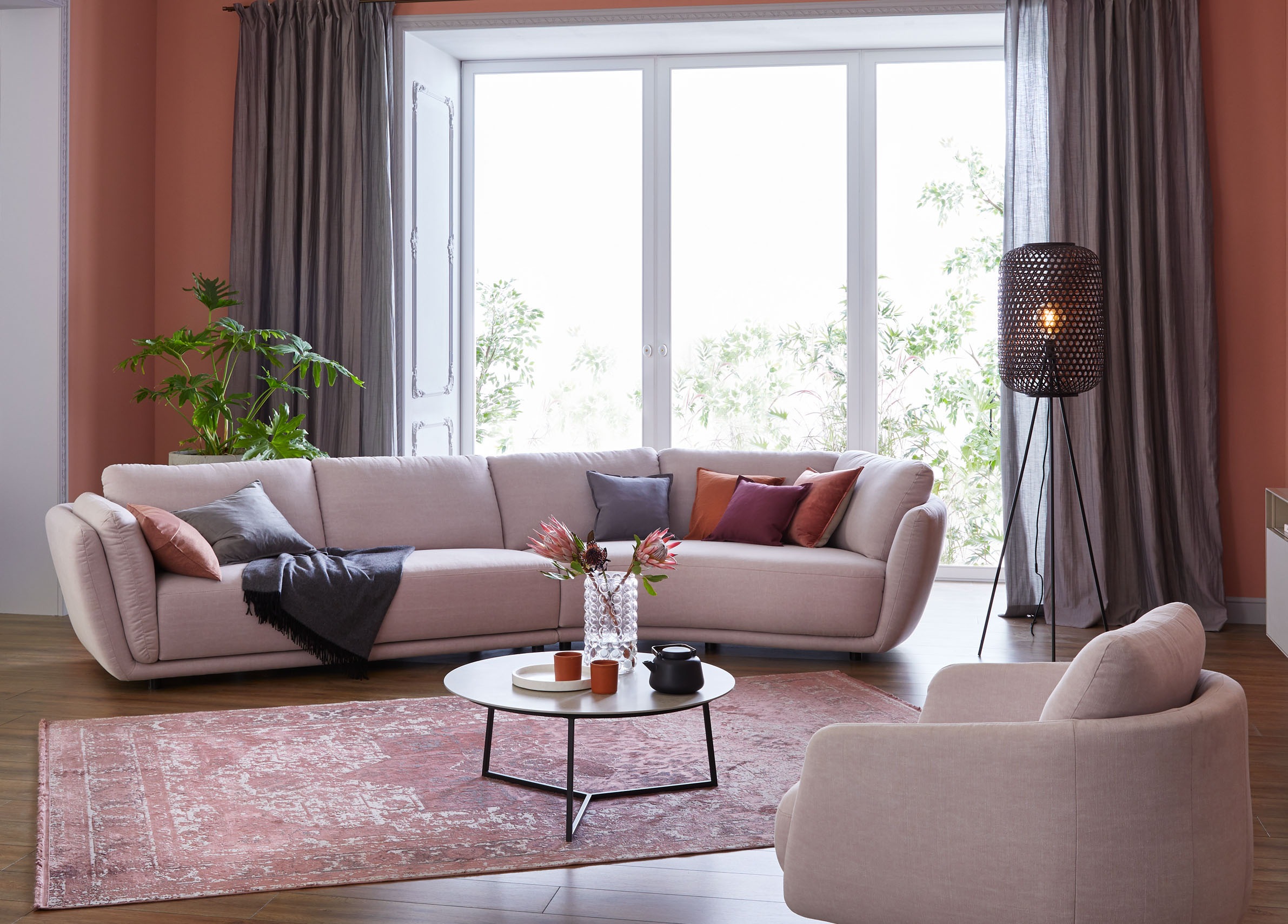 SCHÖNER WOHNEN-Kollektion Stehlampe »Calla«, Leuchtmittel E27 | Leuchtmittel wechselbar