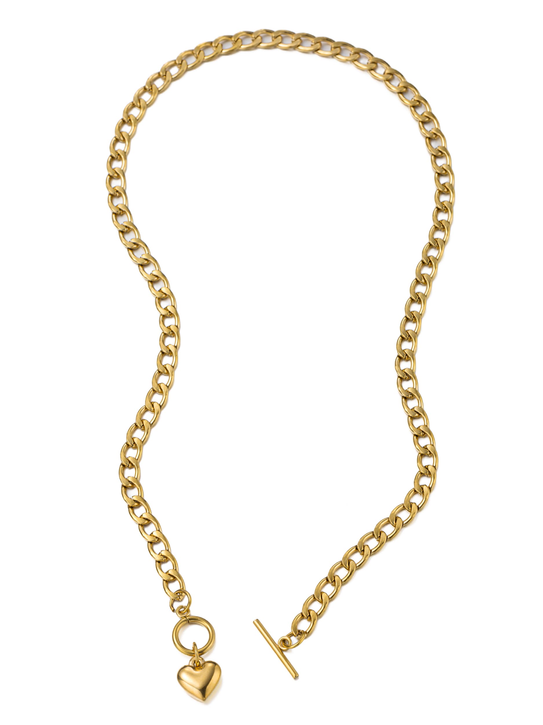 Aniston JEWELRY & WATCHES Kette mit Anhänger »Schmuck Geschenk Edelstahl Halsschmuck Halskette Herz« Made in Germany