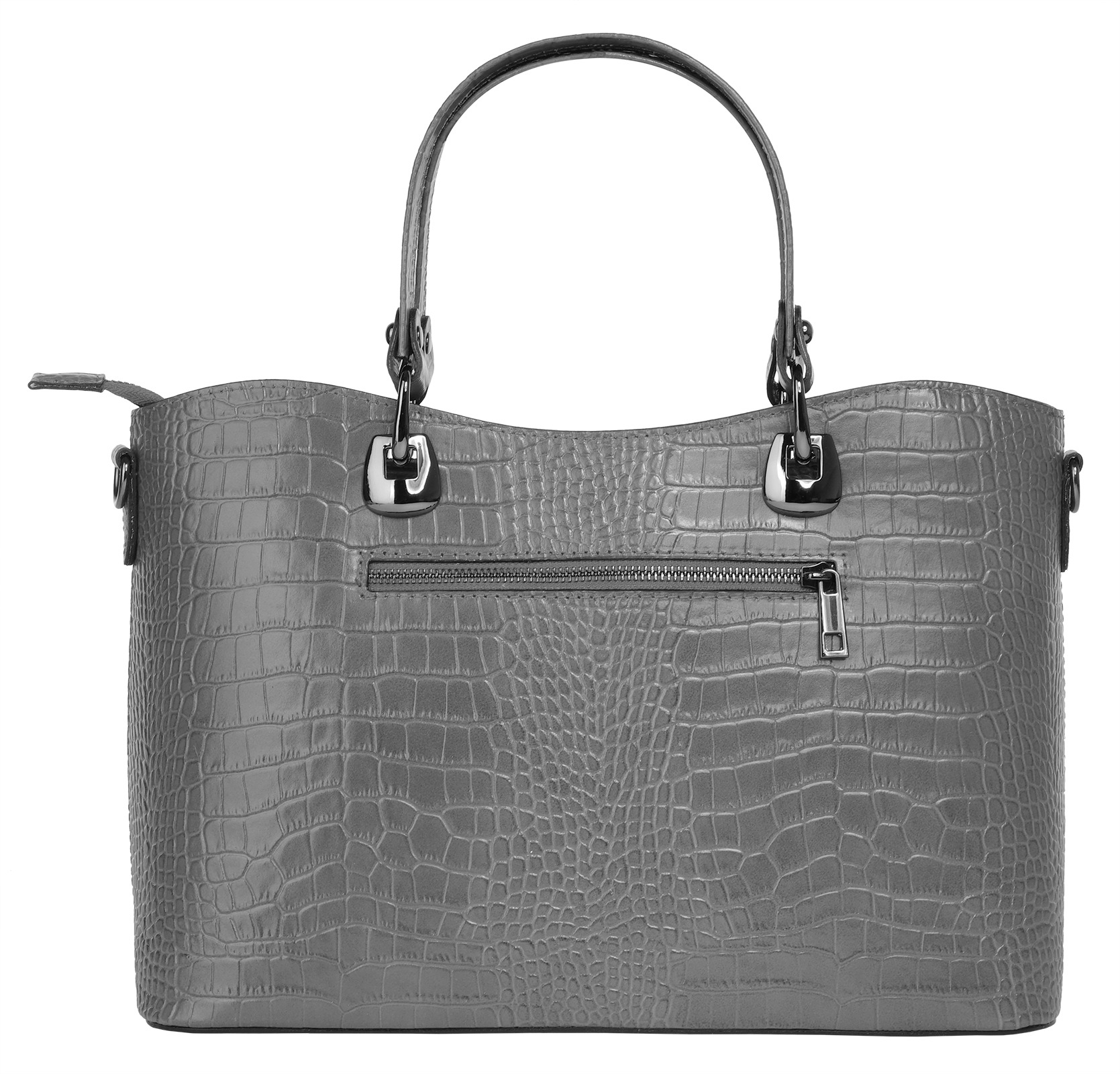 Cluty Henkeltasche, echt Leder, Made in Italy
