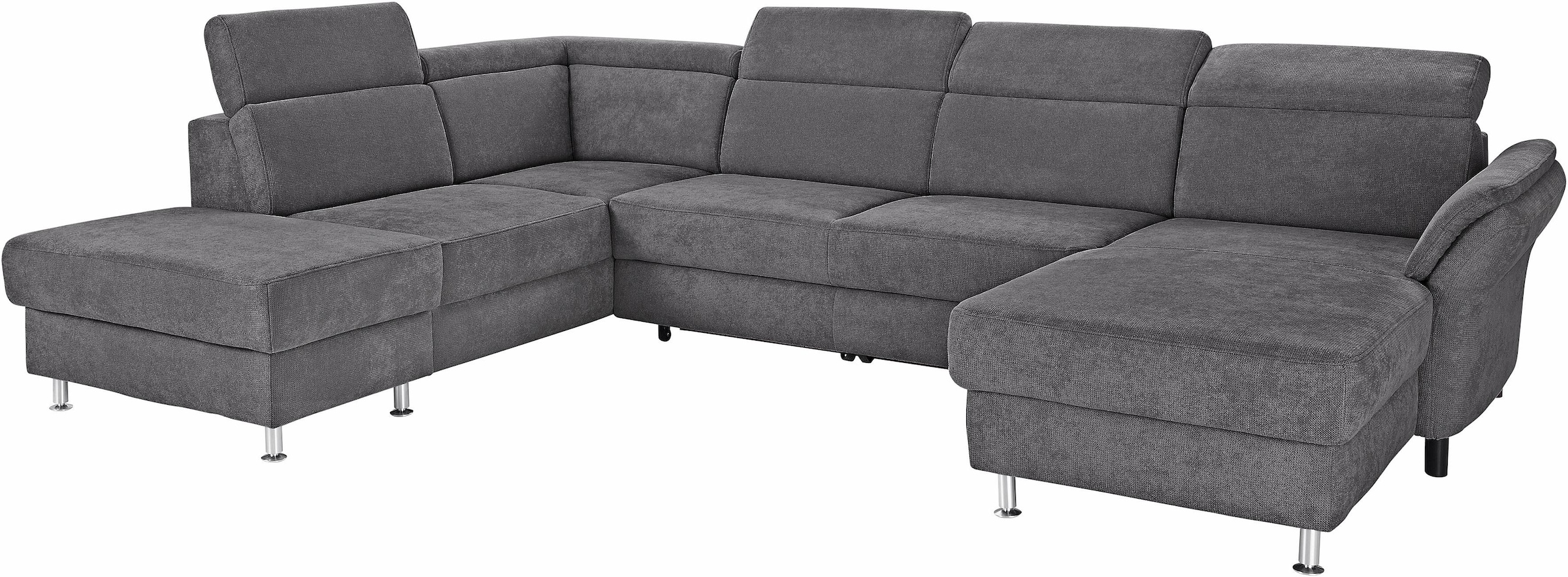 sit&more Wohnlandschaft »Avignon U-Form«, wahlweise mit Bettfunktion und Stauraum, inklusive Kopfteilverstellung