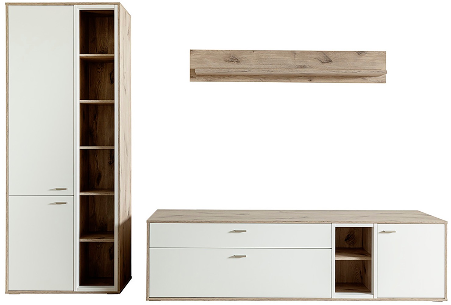 MCA furniture Wohnwand "SANTERNO", (Komplett-Set, 3 St., 3-teilg), Wohnzimm günstig online kaufen