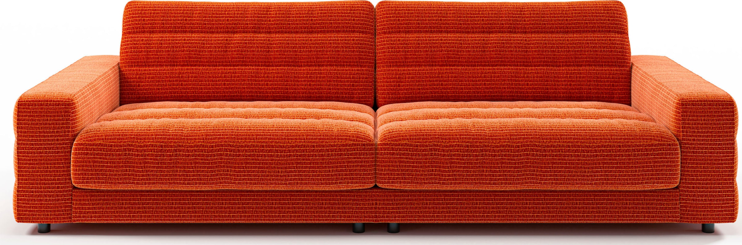 Big-Sofa »Stripes«, Lose Rückenkissen, mit feiner Quersteppung