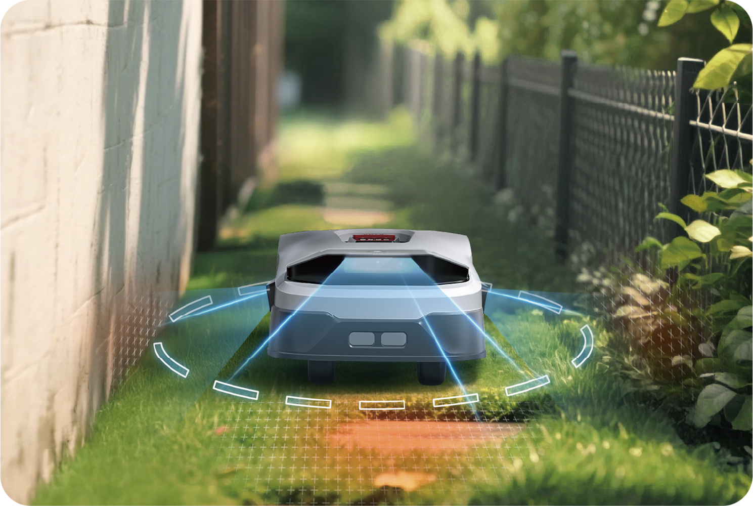 Anthbot Rasenmähroboter »90ANT-LMGenie3000« KI‑Hindernisvermeidung, Multi‑Zonen-Verwaltung,   Kabellose Installation, Full‑Band‑RTK mit 4 KI‑Kameras