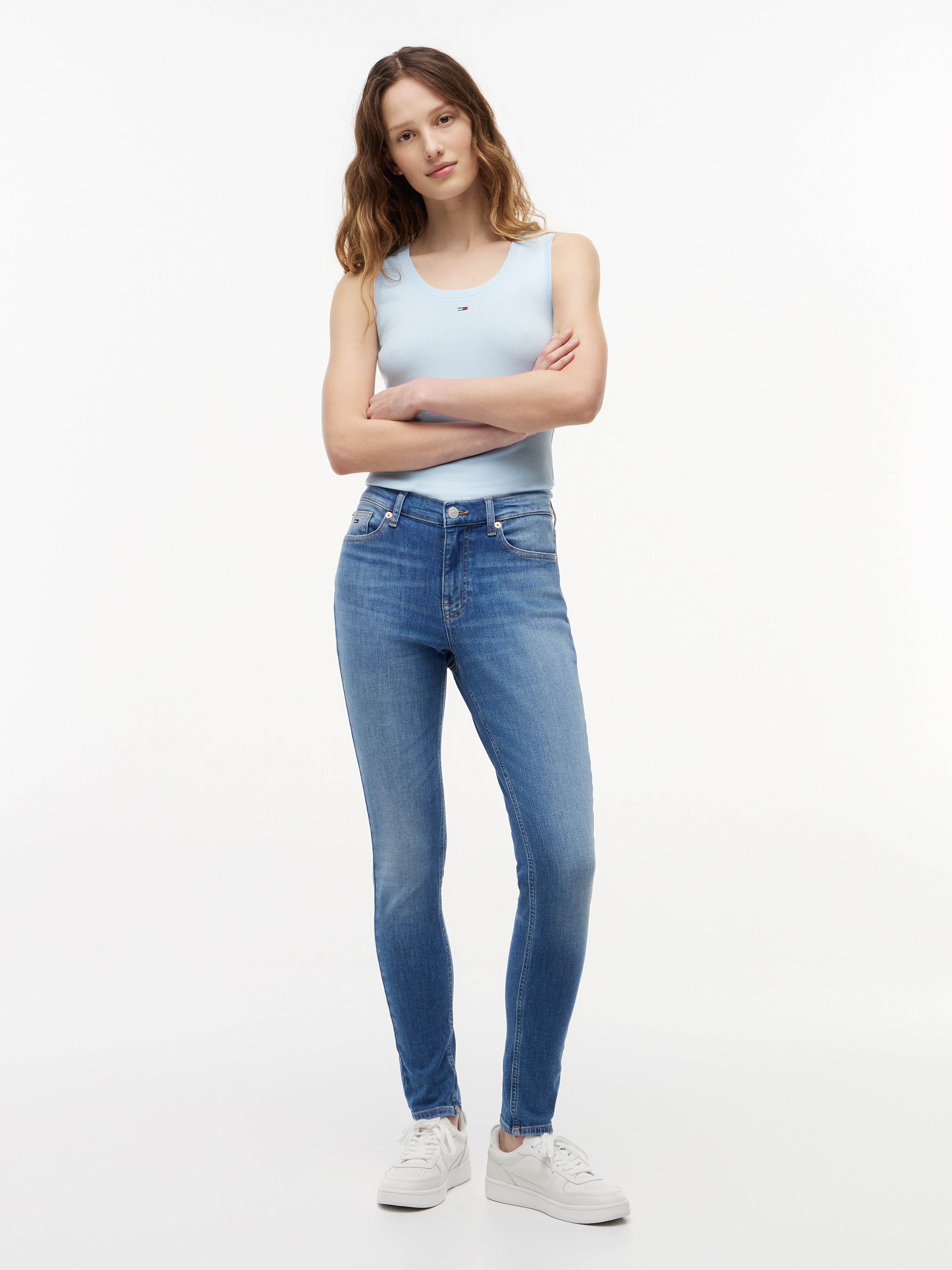 Tommy Jeans Skinny-fit-Jeans »NORA MR SKNY« Baumwollmischung, skinny fit