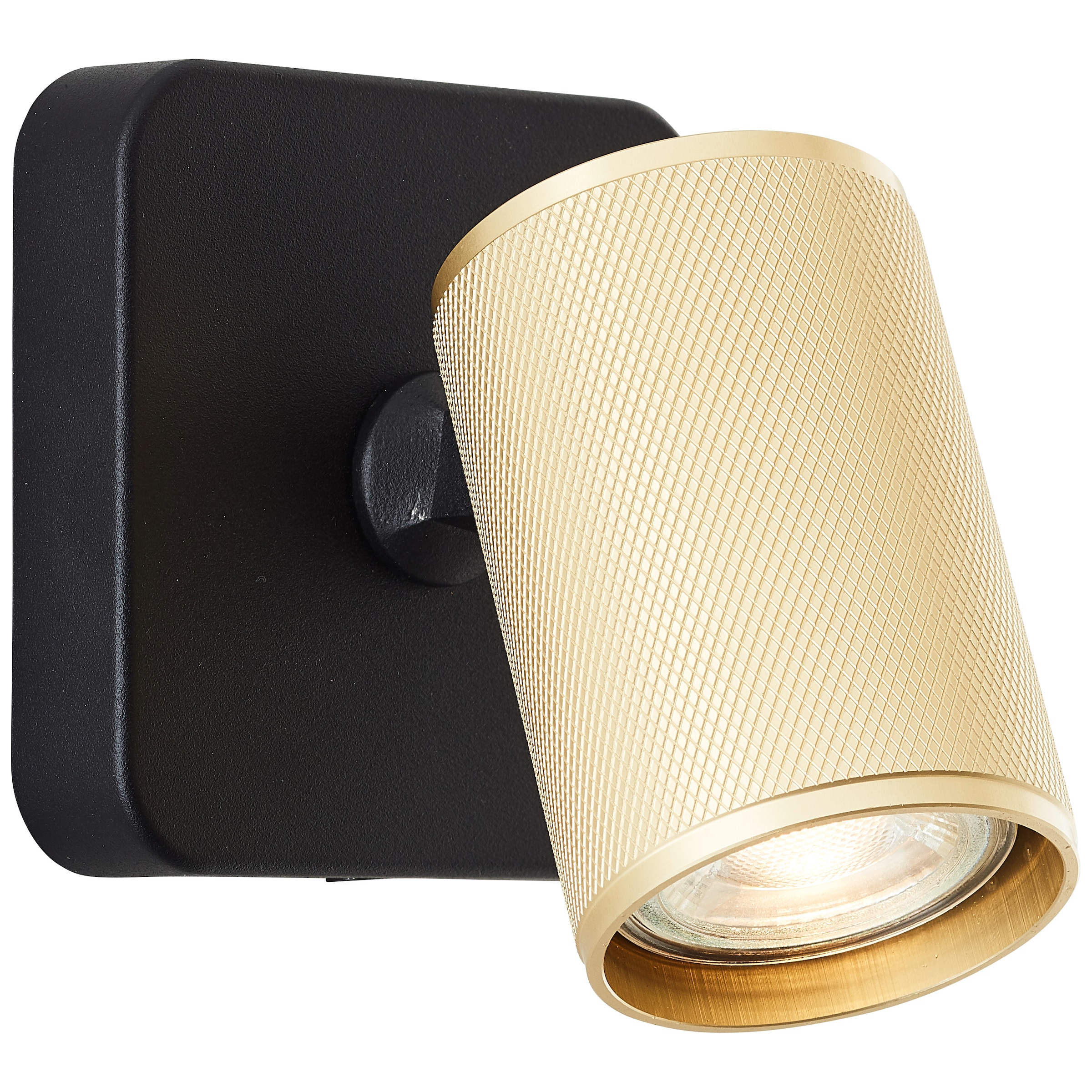 Brilliant Wandstrahler »Marty«, 1 flammig, Leuchtmittel GU10 | LED wechselbar, Wandspot schwenkbar, 12x10x10 cm, GU10, 345lm, 3000K, Metall