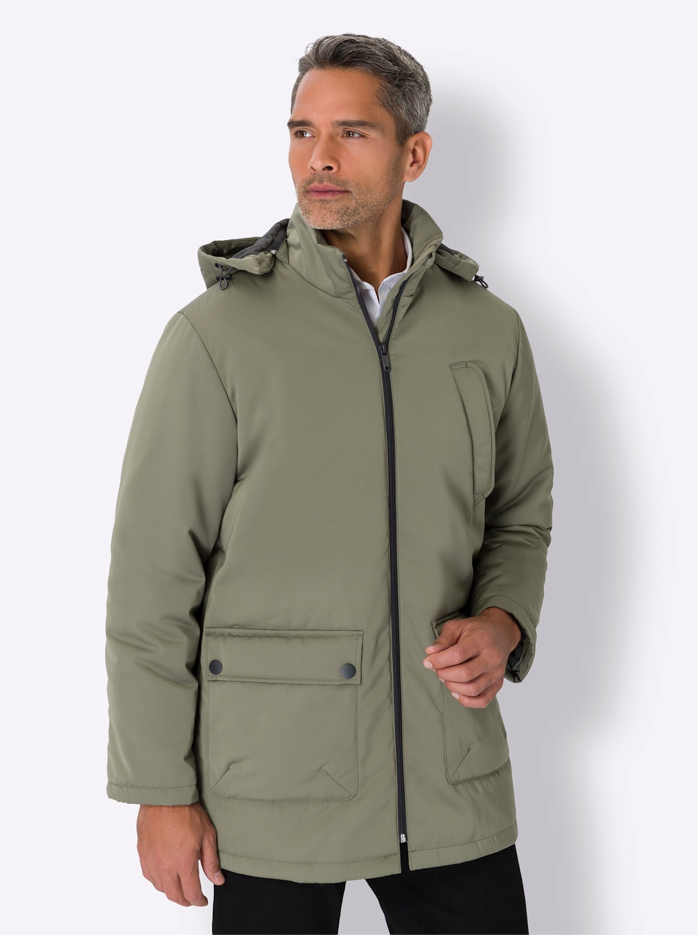 Classic Outdoorjacke, mit Kapuze