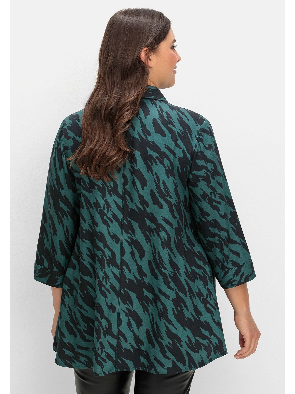 Sheego Longbluse »Große Größen«, in schwingender A-Linie