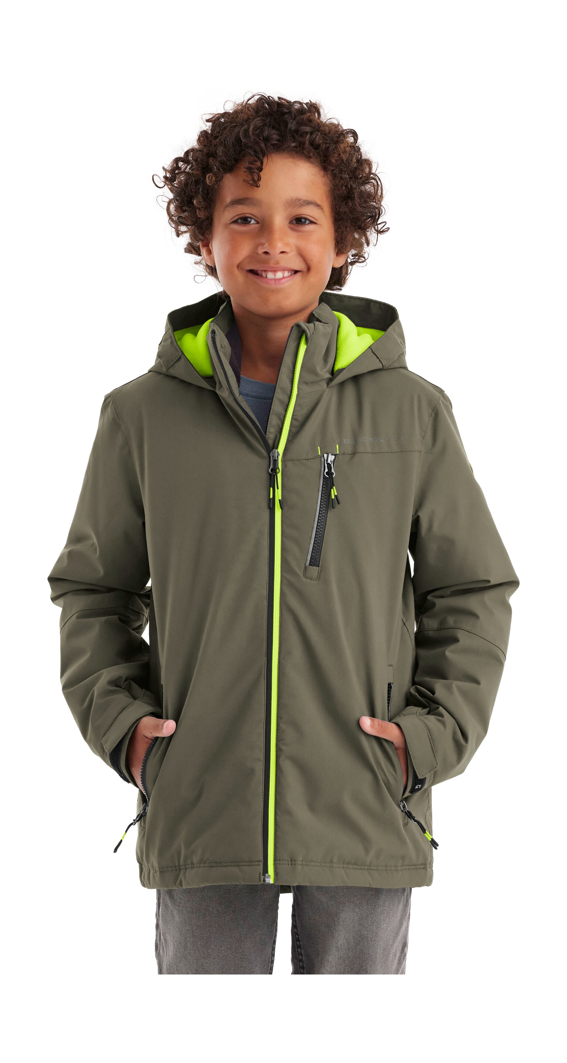 Killtec Outdoorjacke "KOW 159 BYS JCKT" Wasser- und winddichte Kids Winterjacke mit Fleece-Futter