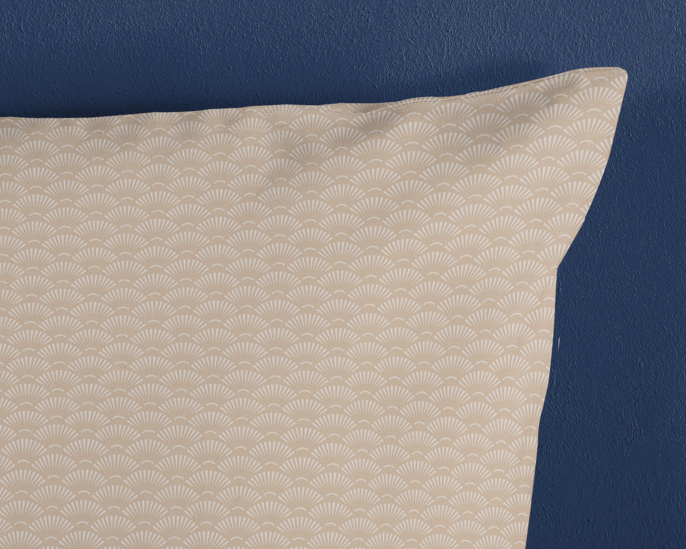 hip Kissenbezüge »Nishell« Baumwolle, Mako-Satin, 40x80, 1 Stück, Reißverschluss, Sand