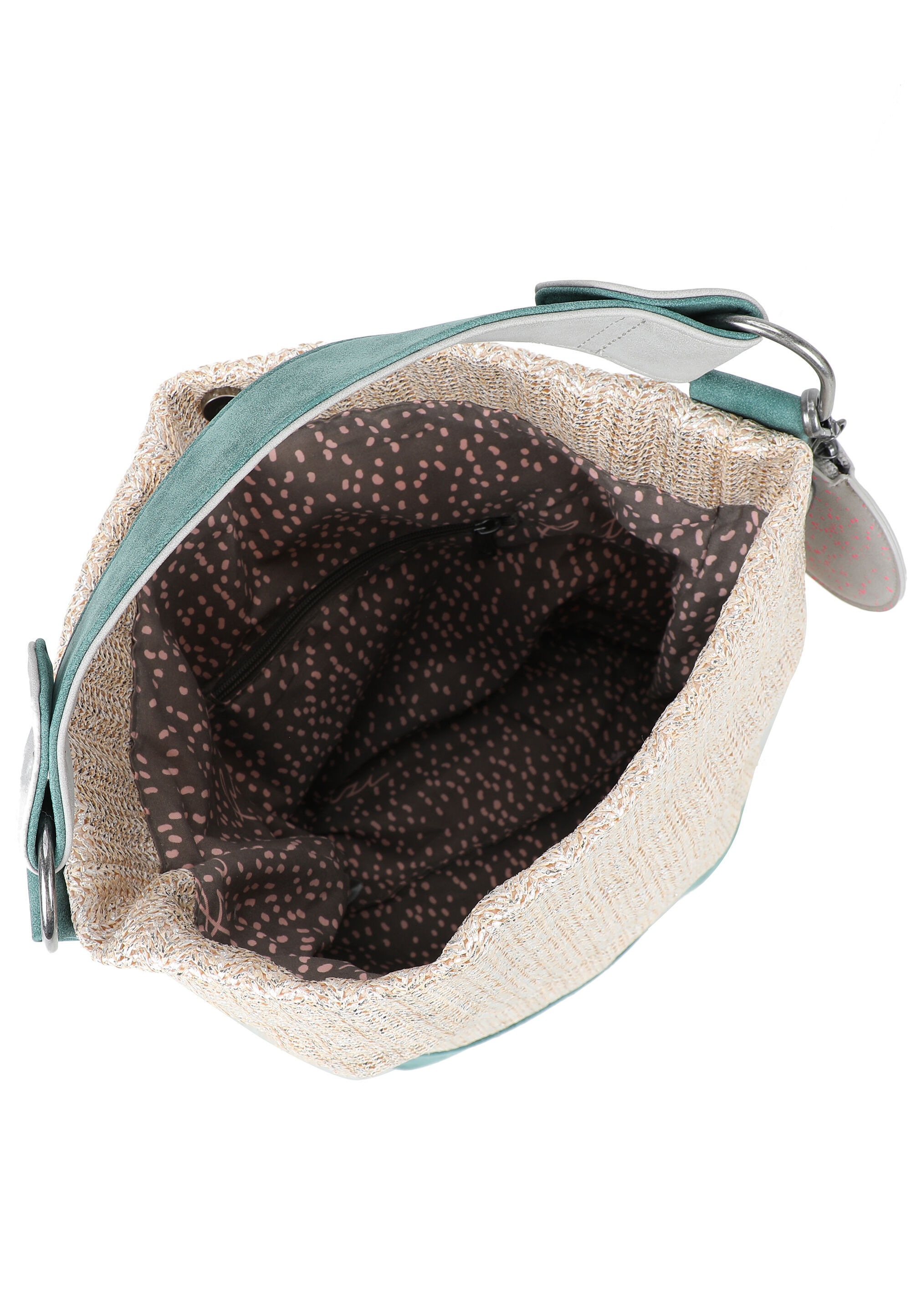 Fritzi aus Preußen Schultertasche »Olga Limited Painted Straw« mit abnehmbarem Anhänger