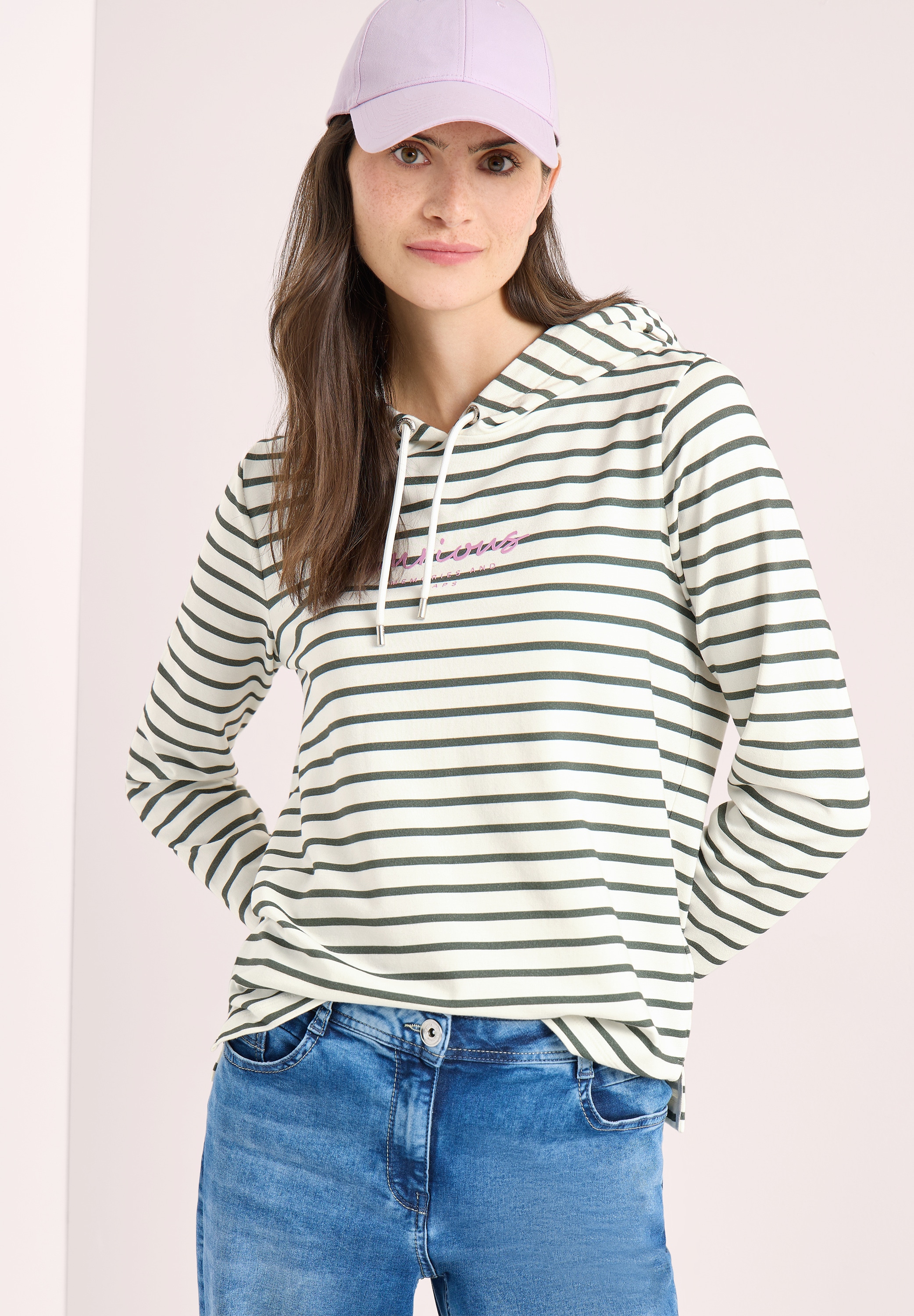 Cecil Langarmshirt im soften Baumwoll-Mix