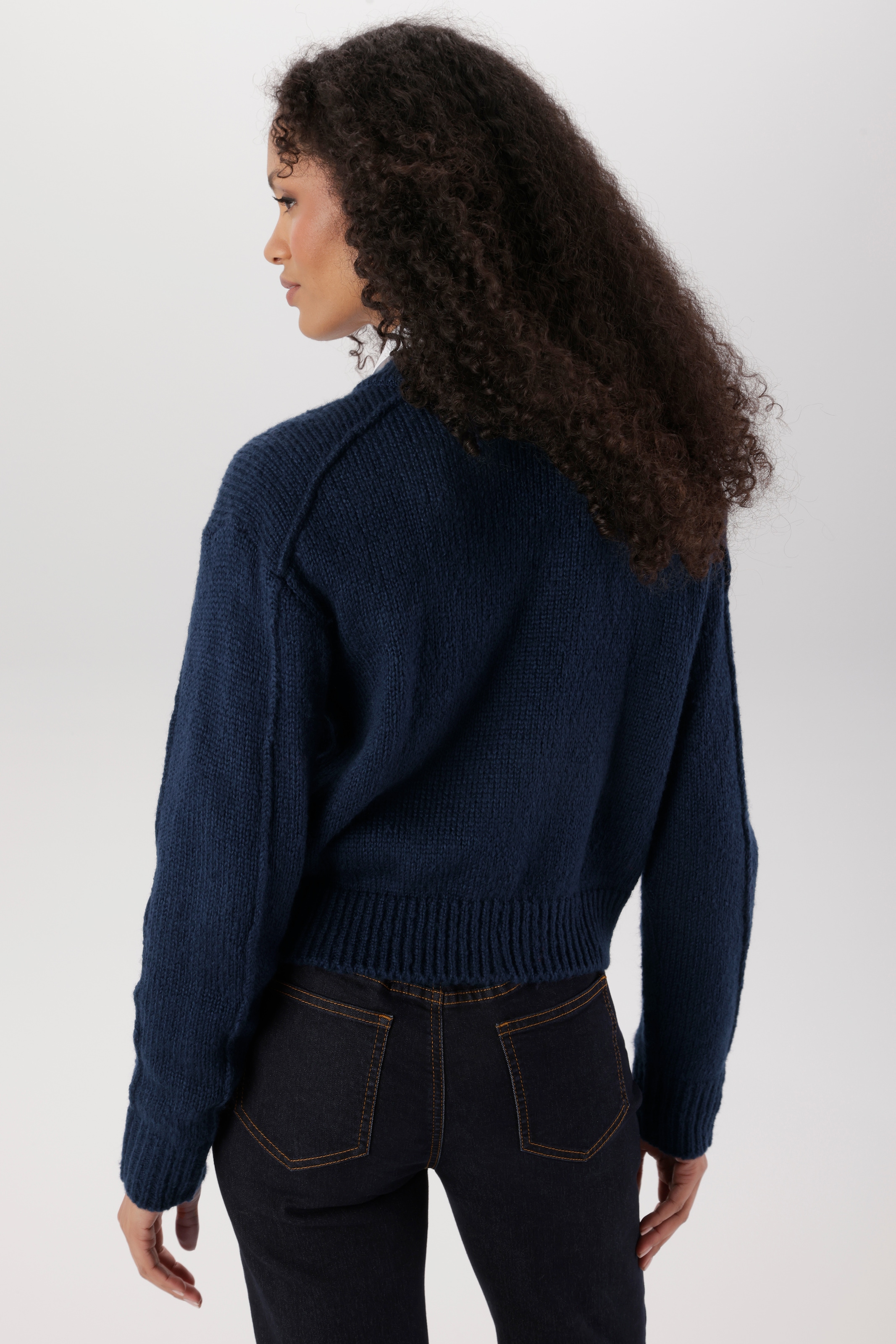 Aniston SELECTED Strickjacke Blousonform und Zwei-Wege-Reißverschluß NEUE KOLLEKTION
