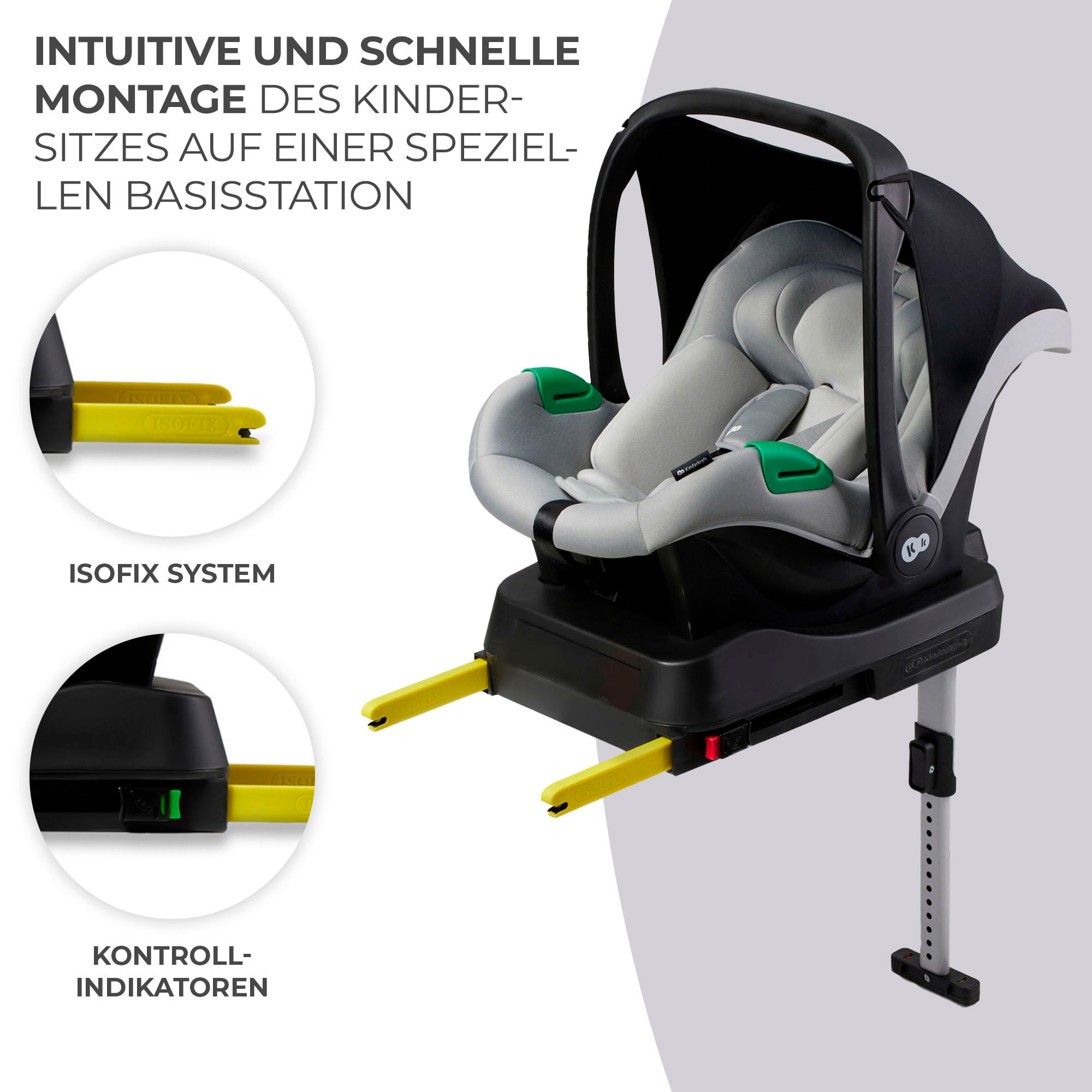 Kinderkraft Autokindersitz »MINK PRO i-Size + MINK FX Basis Set«