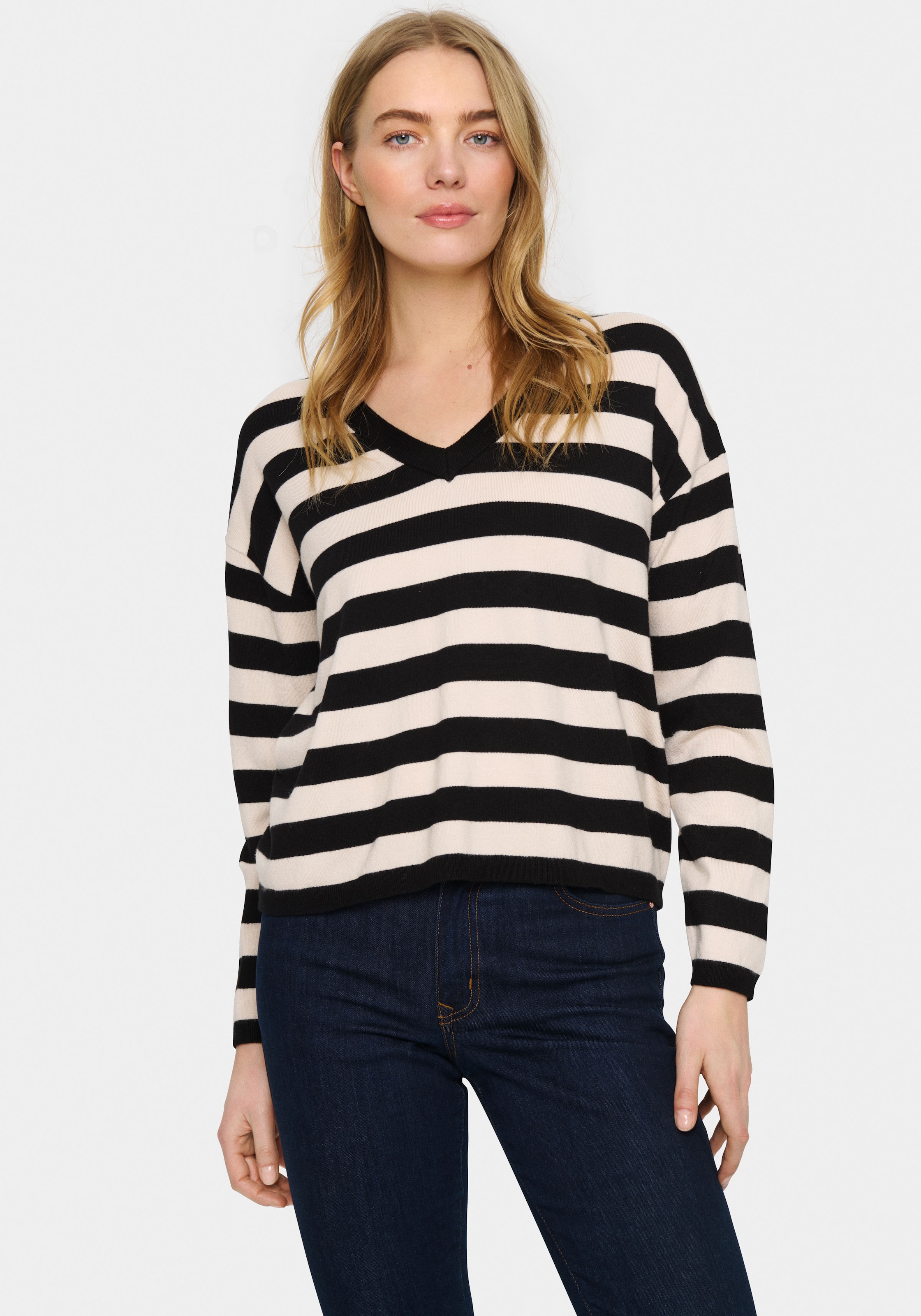 Saint Tropez Strickpullover »FikamSZ V-Neck Pullover«