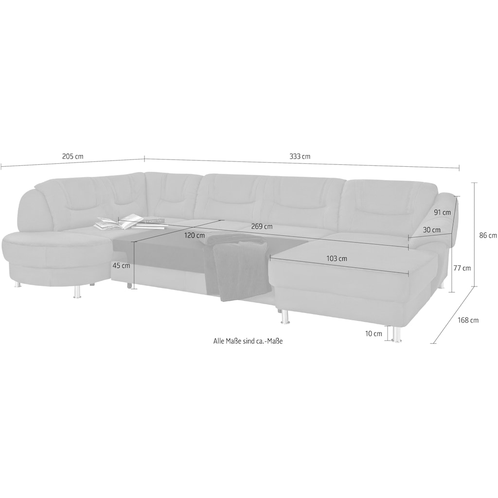 sit&more Wohnlandschaft »Salsa U-Form«