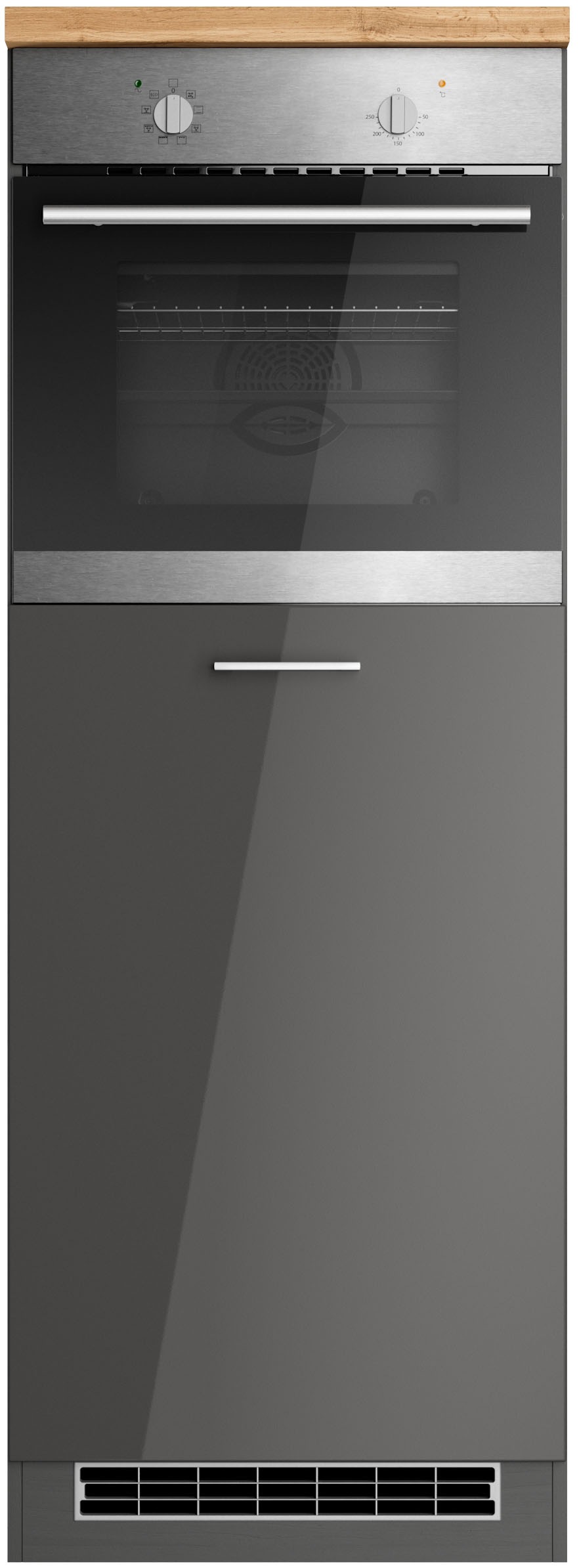 KOCHSTATION Backofenumbauschrank "KS-Milan", Ofenumbauschrank 60 cm, matte günstig online kaufen