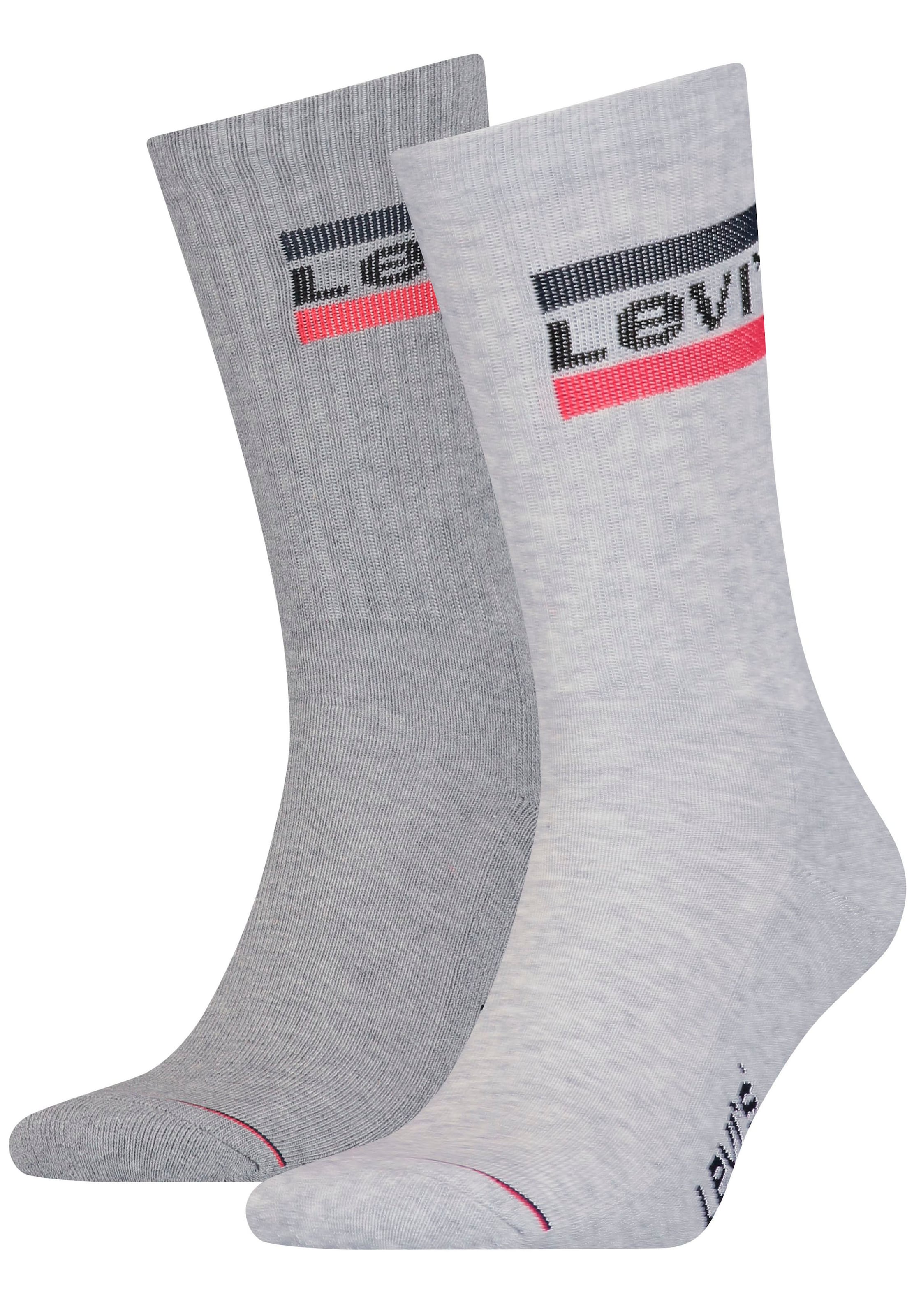 Levis Sportsocken, (Packung, 2 Paar), mit breitem Logobund günstig online kaufen