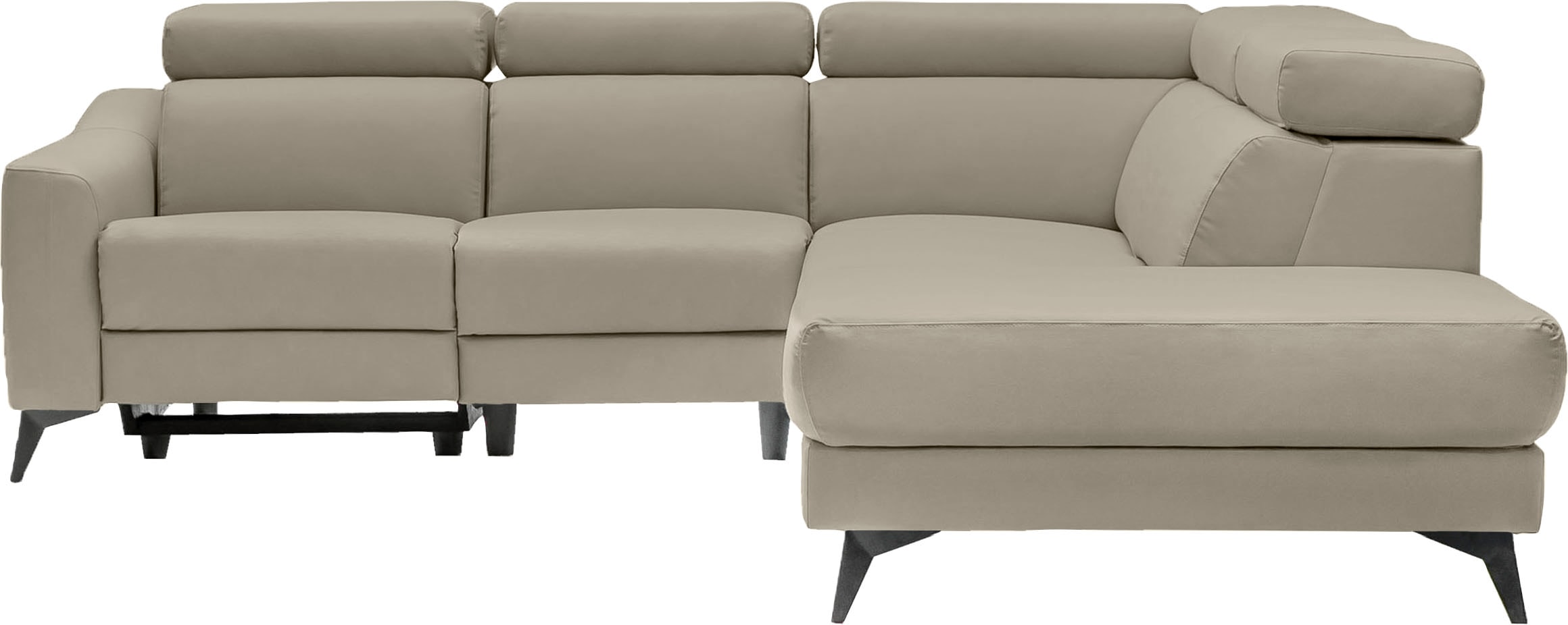 Home affaire Ecksofa "Valerio" mit 1 elektrischer Relaxfunktion und USB-Ans günstig online kaufen