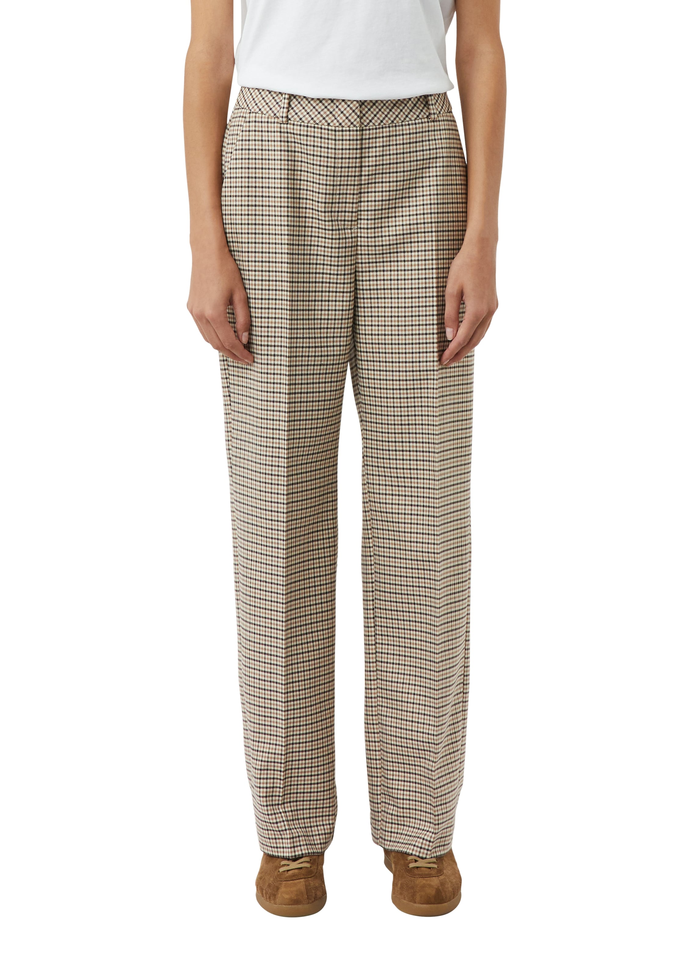 Comma Stoffhose, mit Karo Muster günstig online kaufen