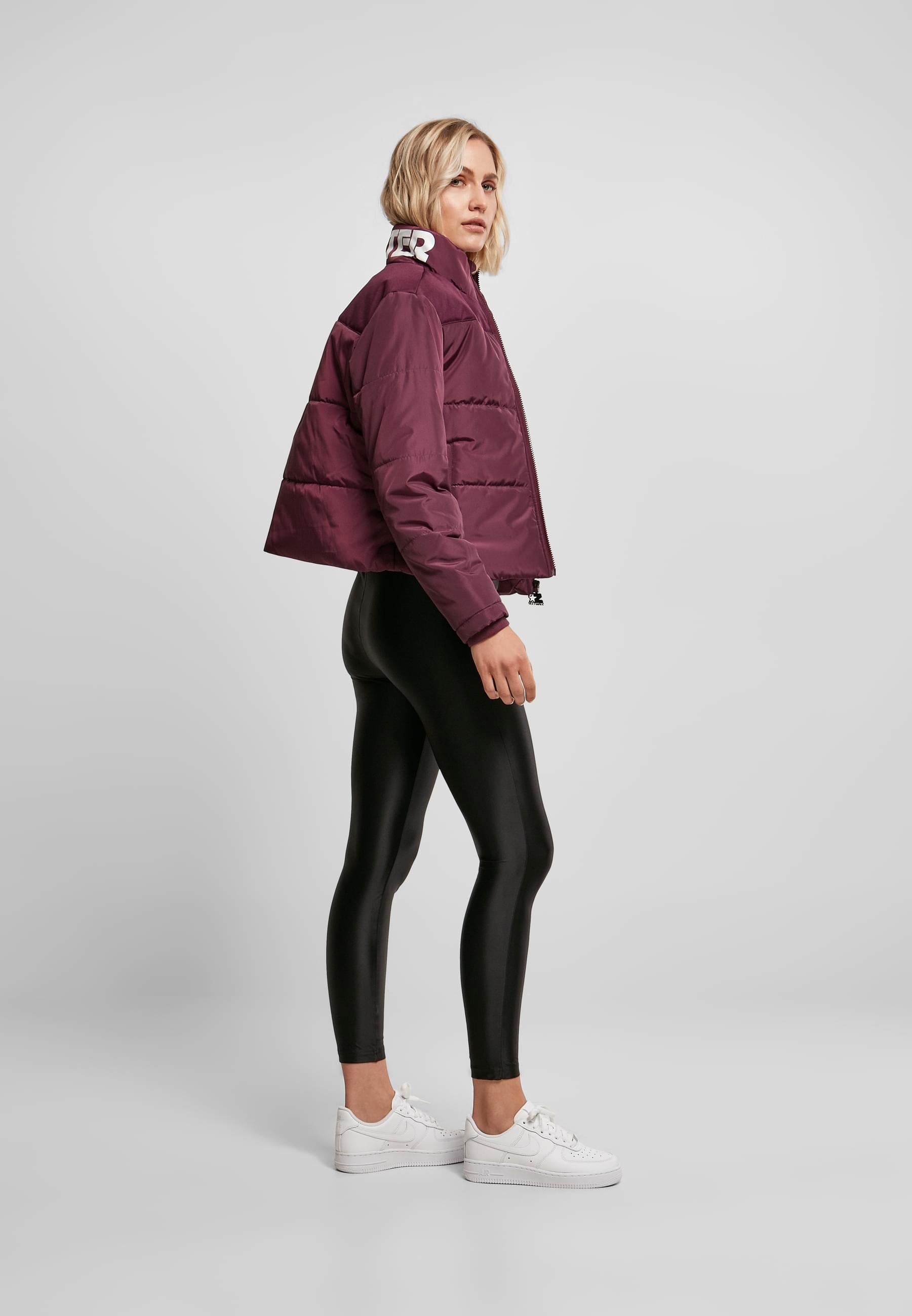 Starter Black Label Winterjacke »Starter Black Label Damen Ladies Starter Logo Puffer Jacket«, (1 St.), ohne Kapuze