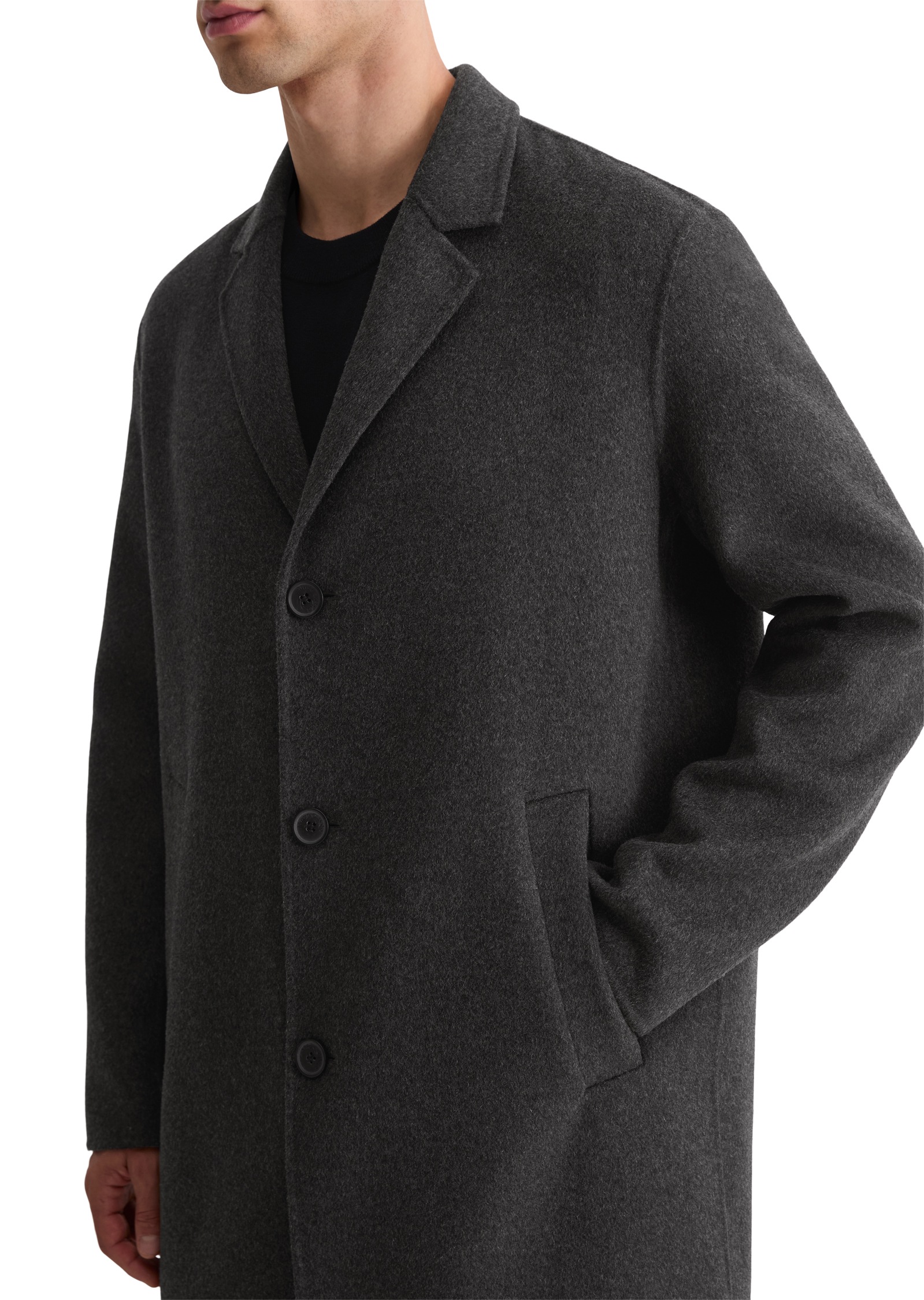 Thumbnail - Marc OPolo Wollmantel regular fit, aus recyceltem Double-Face-Wool-Mix