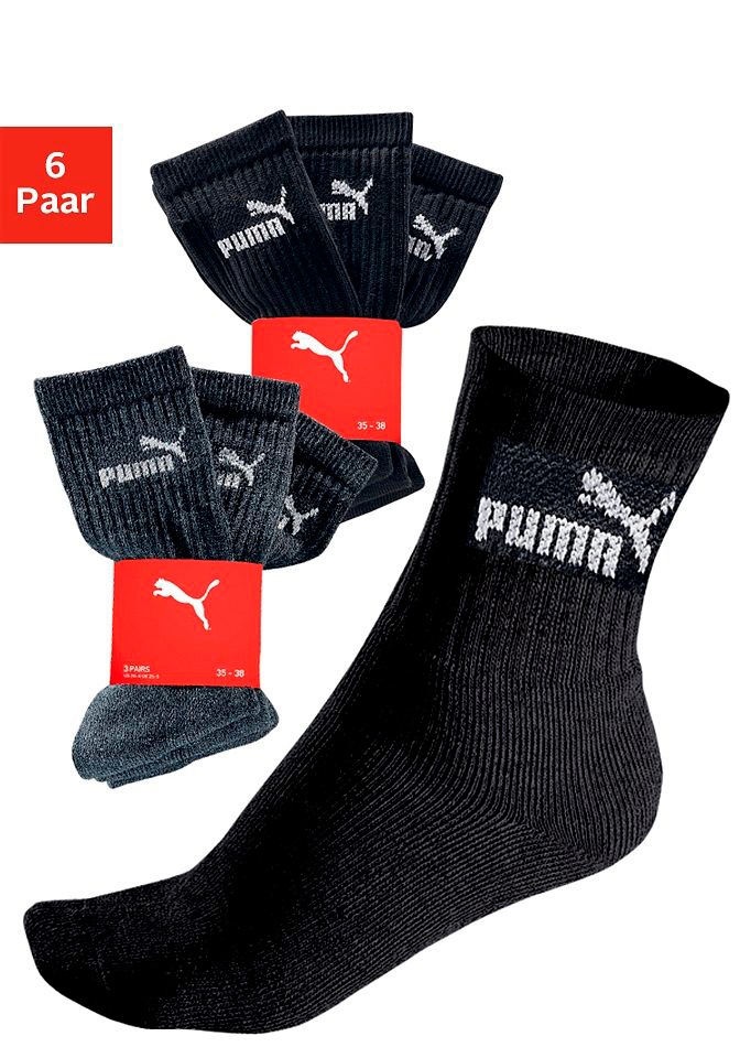 PUMA Sportsocken (6 Paar) mit geripptem Schaft online kaufen | BAUR