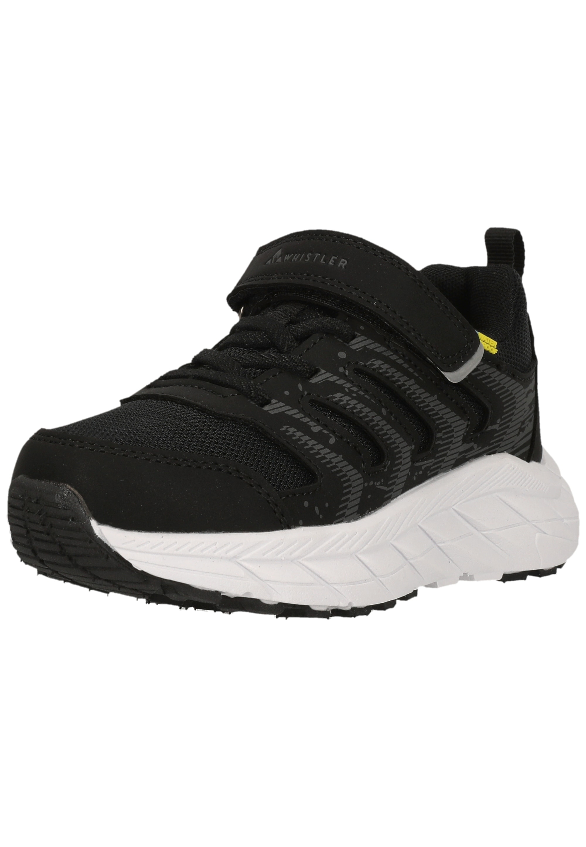 Klettschuh WHISTLER "Minol", Kinder, Gr. 36, schwarz, weiß, Kunstfaser, Polyurethane, Schuhe Klettschuh, mit wasserdichter Eigenschaft