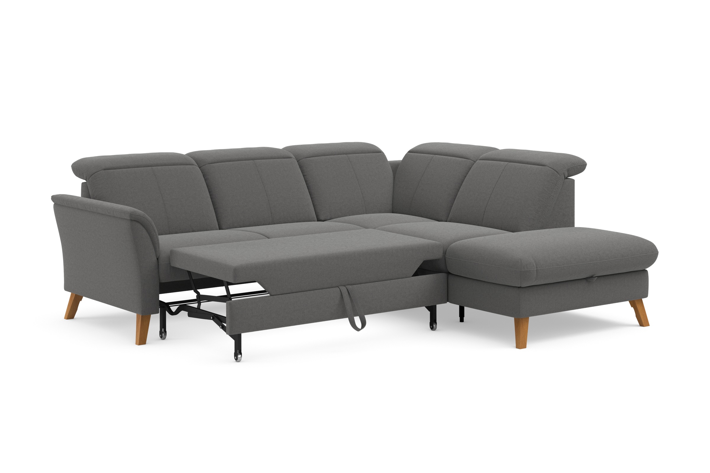 sit&more Ecksofa »Romero L-Form«, wahlweise mit oder ohne TV-Funktion, Bettfunktion, Bettkasten