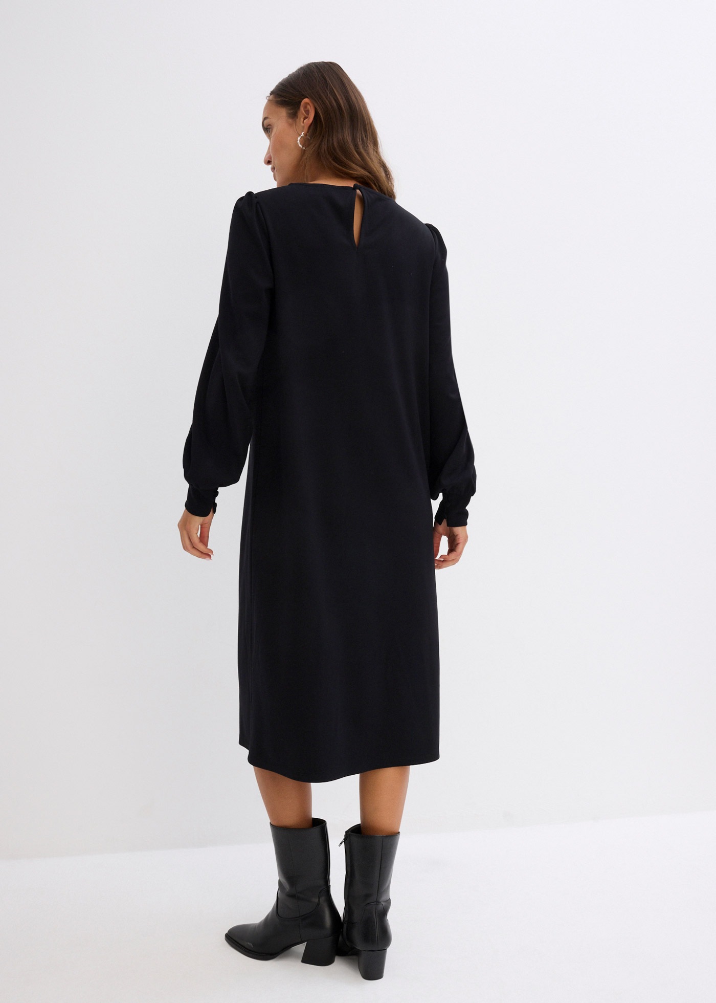 bonprix Jerseykleid "Jerseykleid aus Punto di Roma" Jerseykleid aus Punto d günstig online kaufen