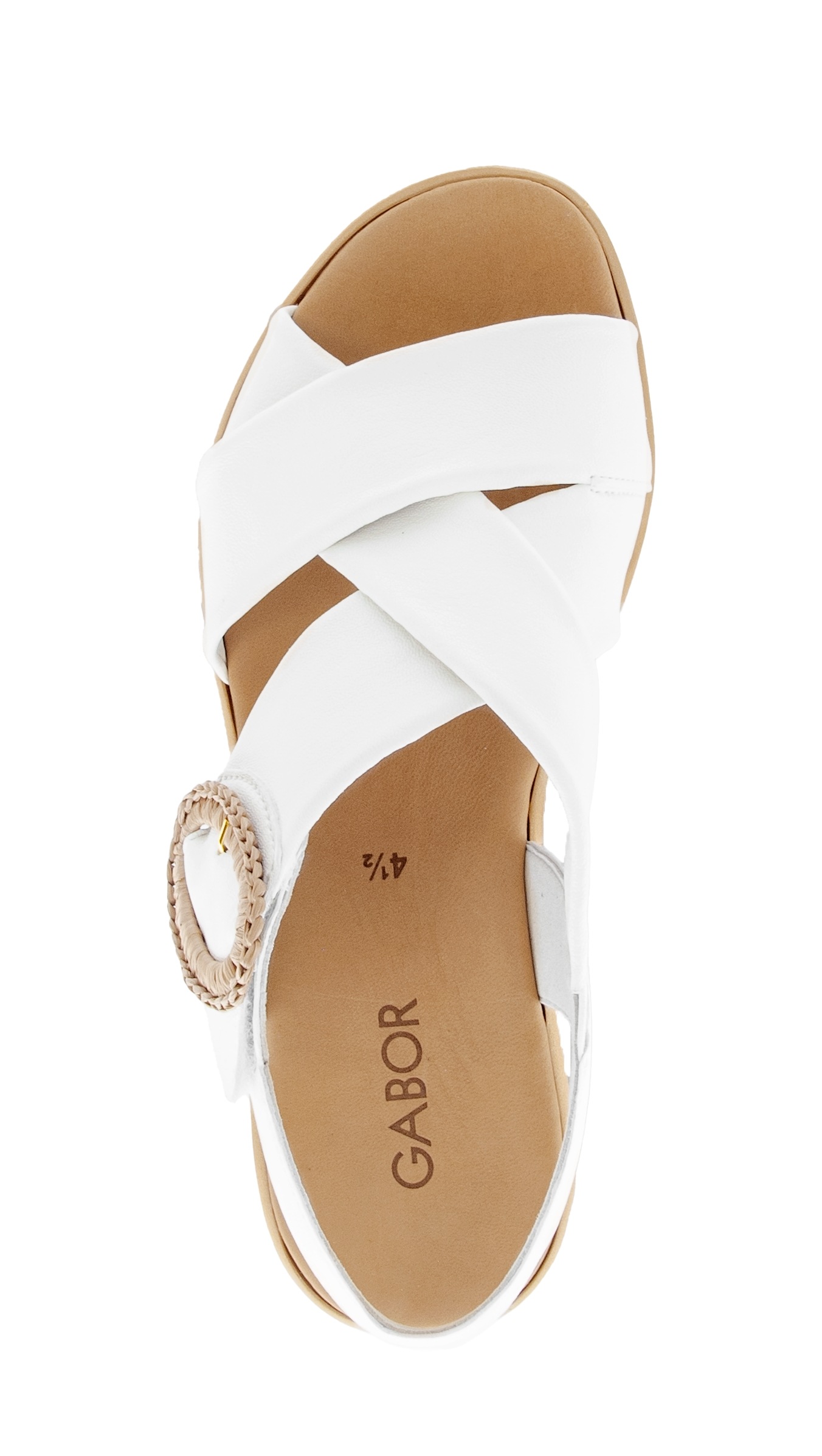 Gabor Plateau Sandale Women's Shoes Cream Size 36 3