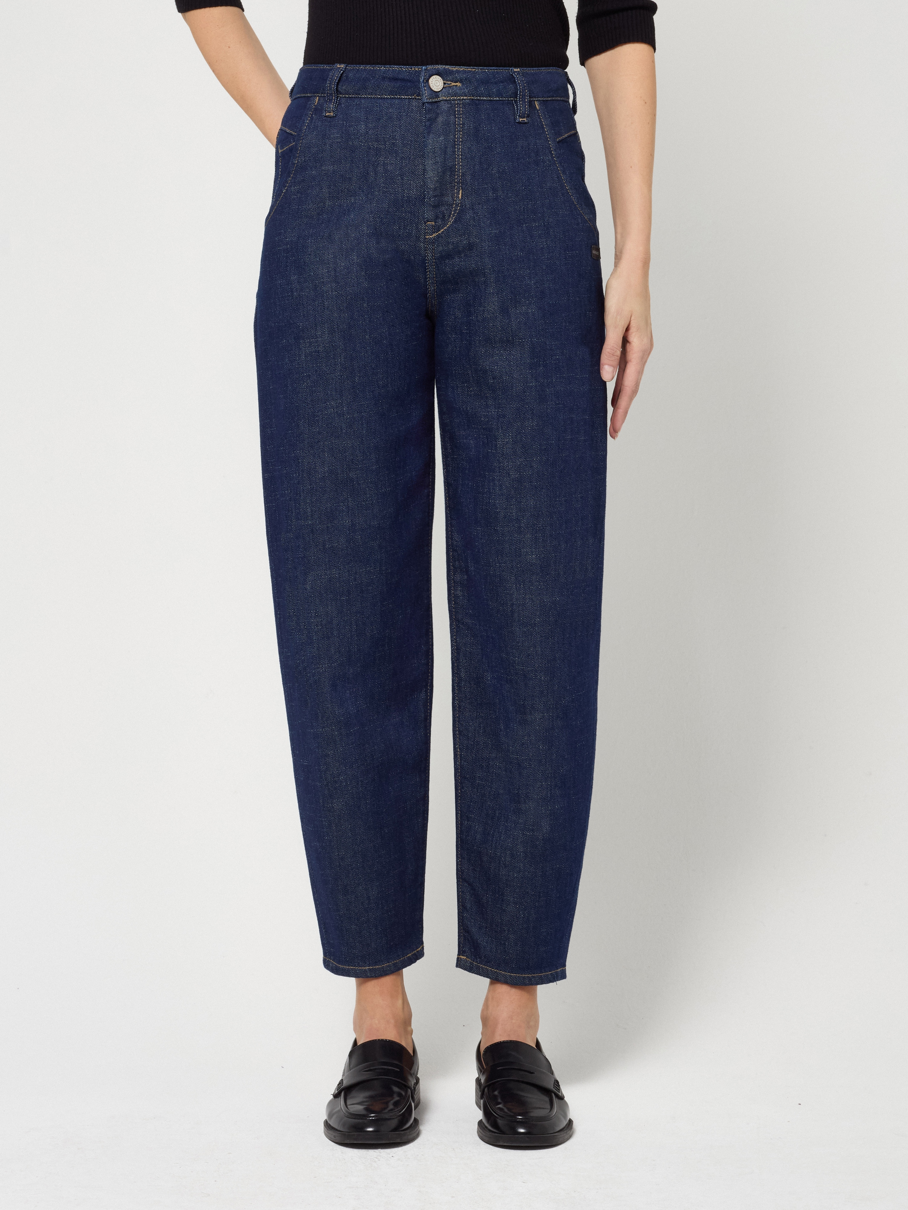 GANG 5-Pocket-Jeans "94VIA" im Balloon-Fit, verkürzte Beinlänge