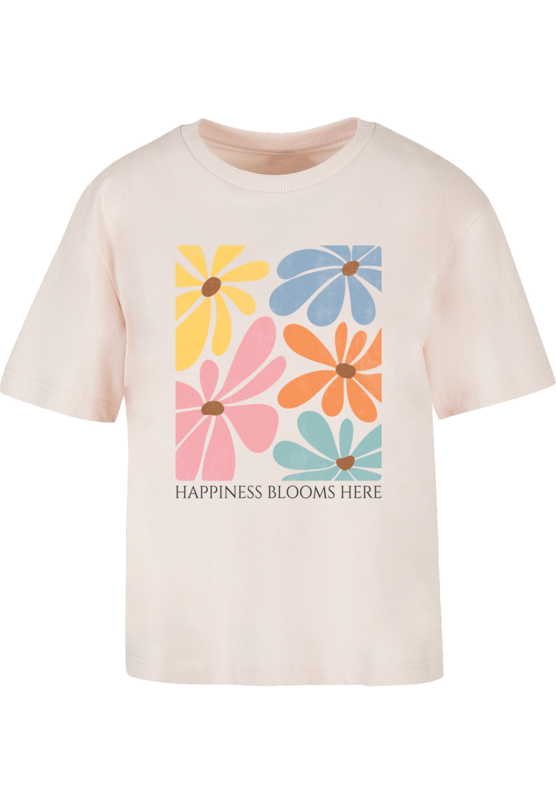 Merchcode T-Shirt »Merchcode Ladies Happiness Blooms Here Tee« 1 Stk.