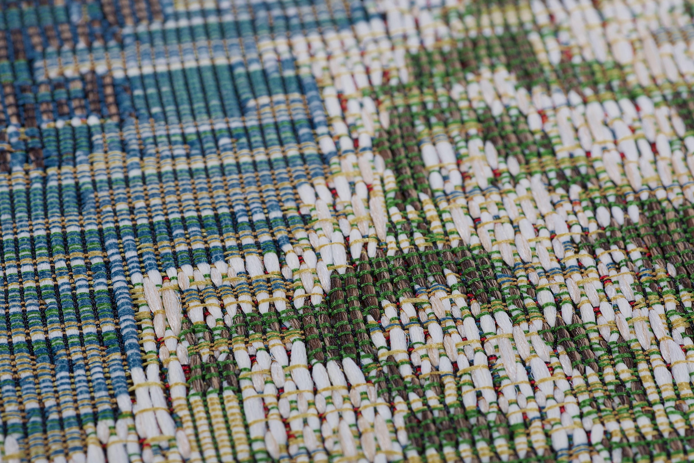 LUXOR living Teppich »Lost Garden, Made in Belgium«, rechteckig, 5 mm Höhe, Flachgewebe, Blumen Motiv, In- und Outdoor geeignet, Wohnzimmer