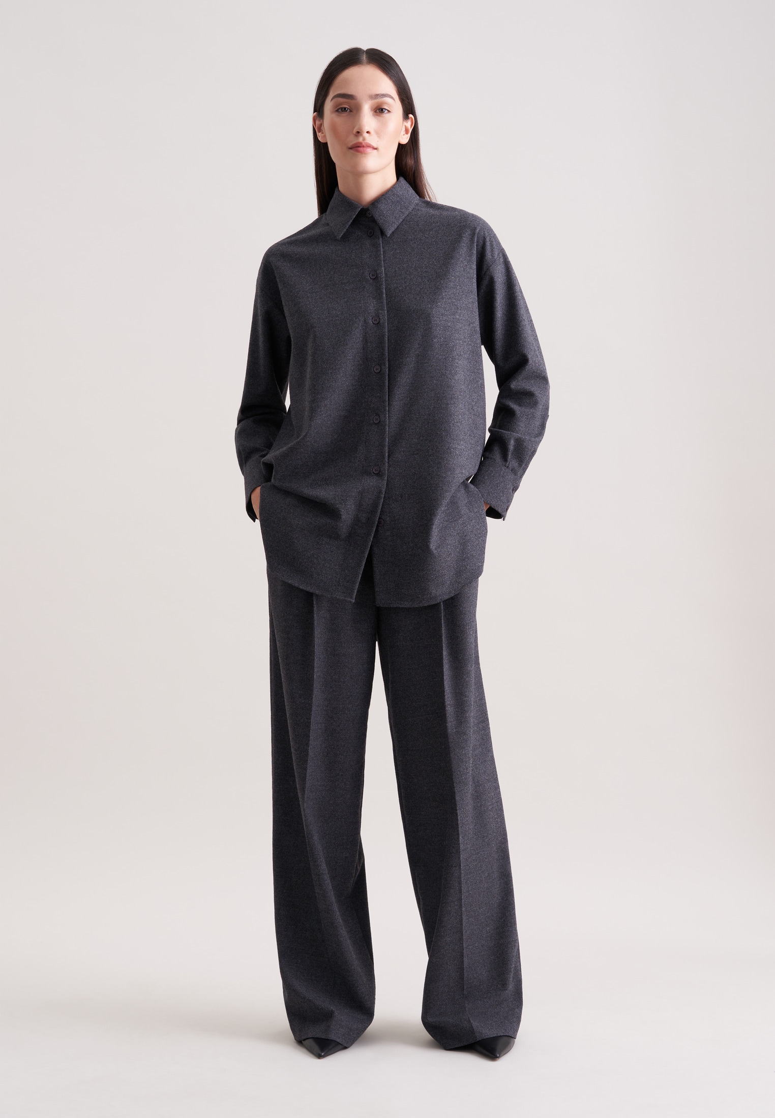 seidensticker Outdoorbluse 1/1 Kragen Flanell