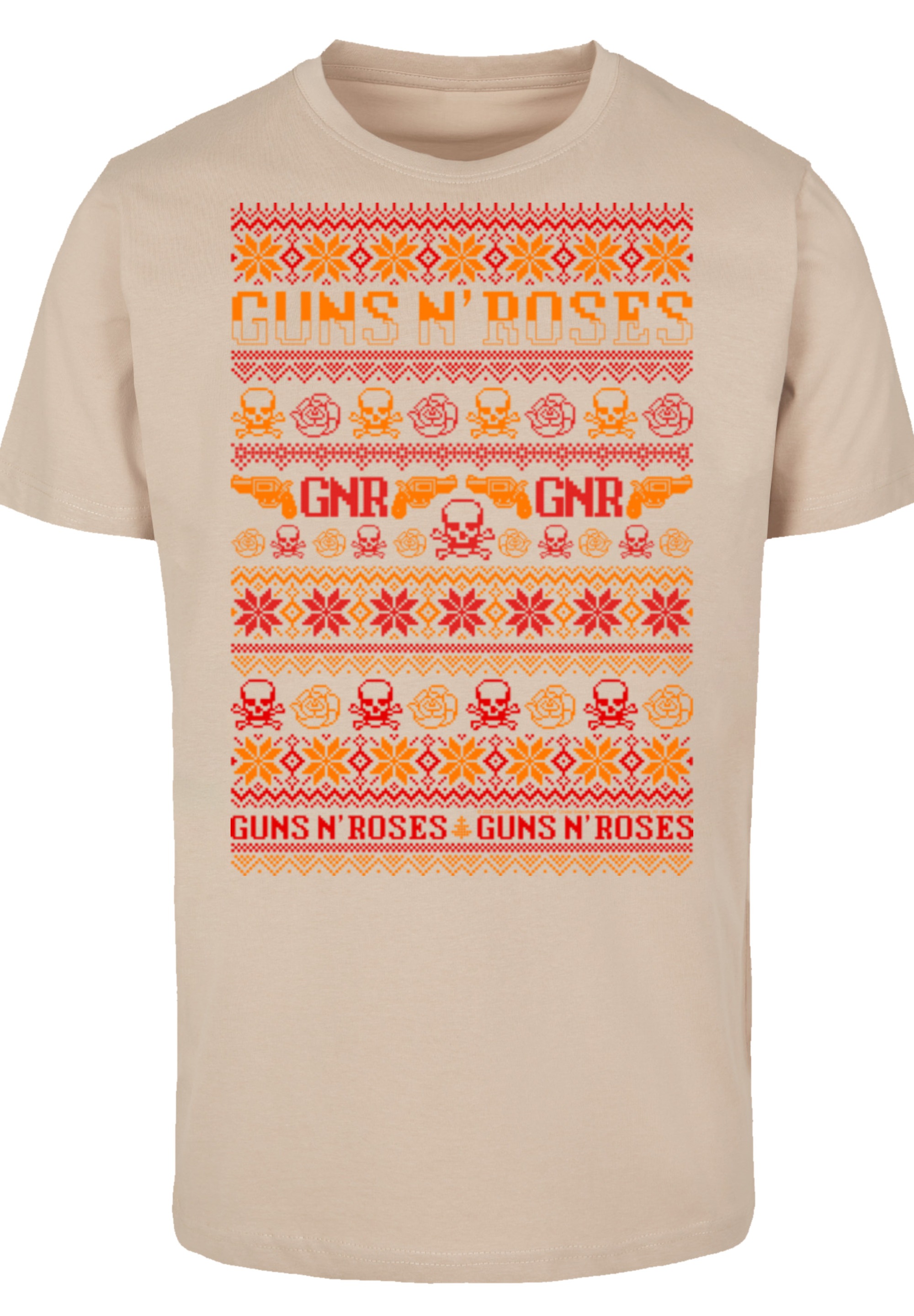 F4NT4STIC T-Shirt »Guns And Roses Christmas«, Premium Qualität