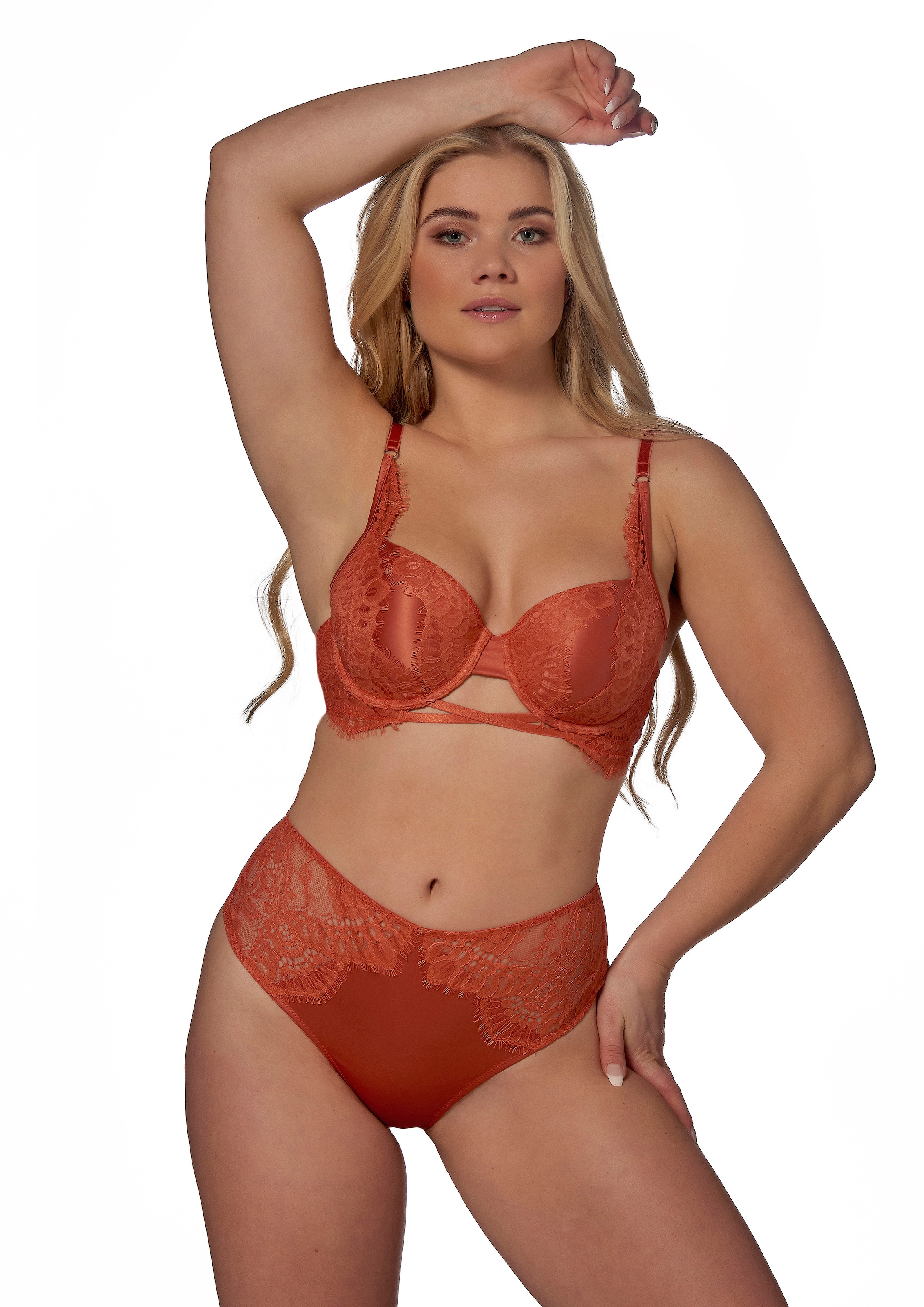 After Eden D-cup & up String "Tessa" Mit Spitze, mit Satin, feminin, elegan günstig online kaufen