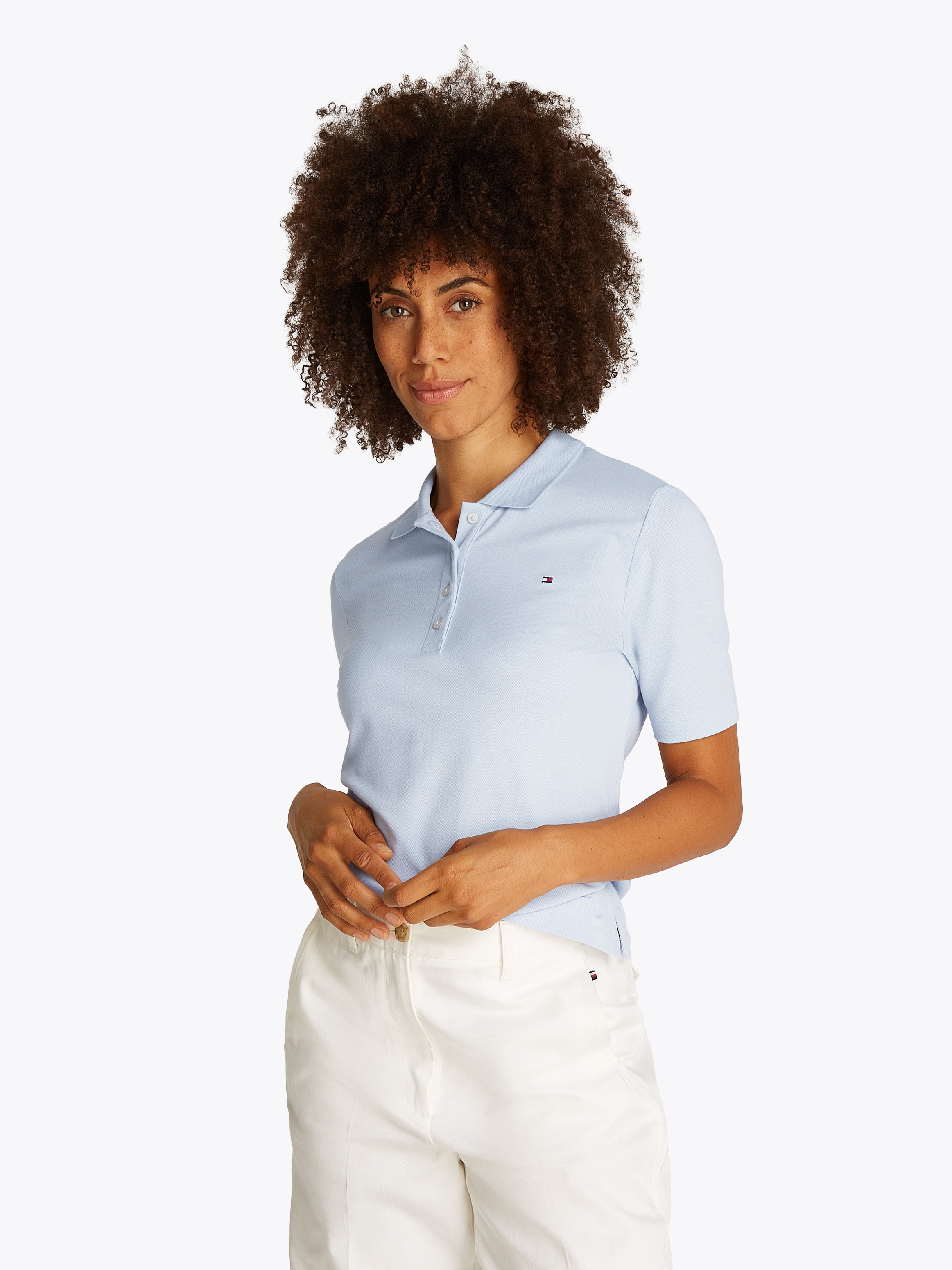 Tommy Hilfiger Poloshirt "Regular Fit Pique Premium Polo" Baumwollmischung, günstig online kaufen