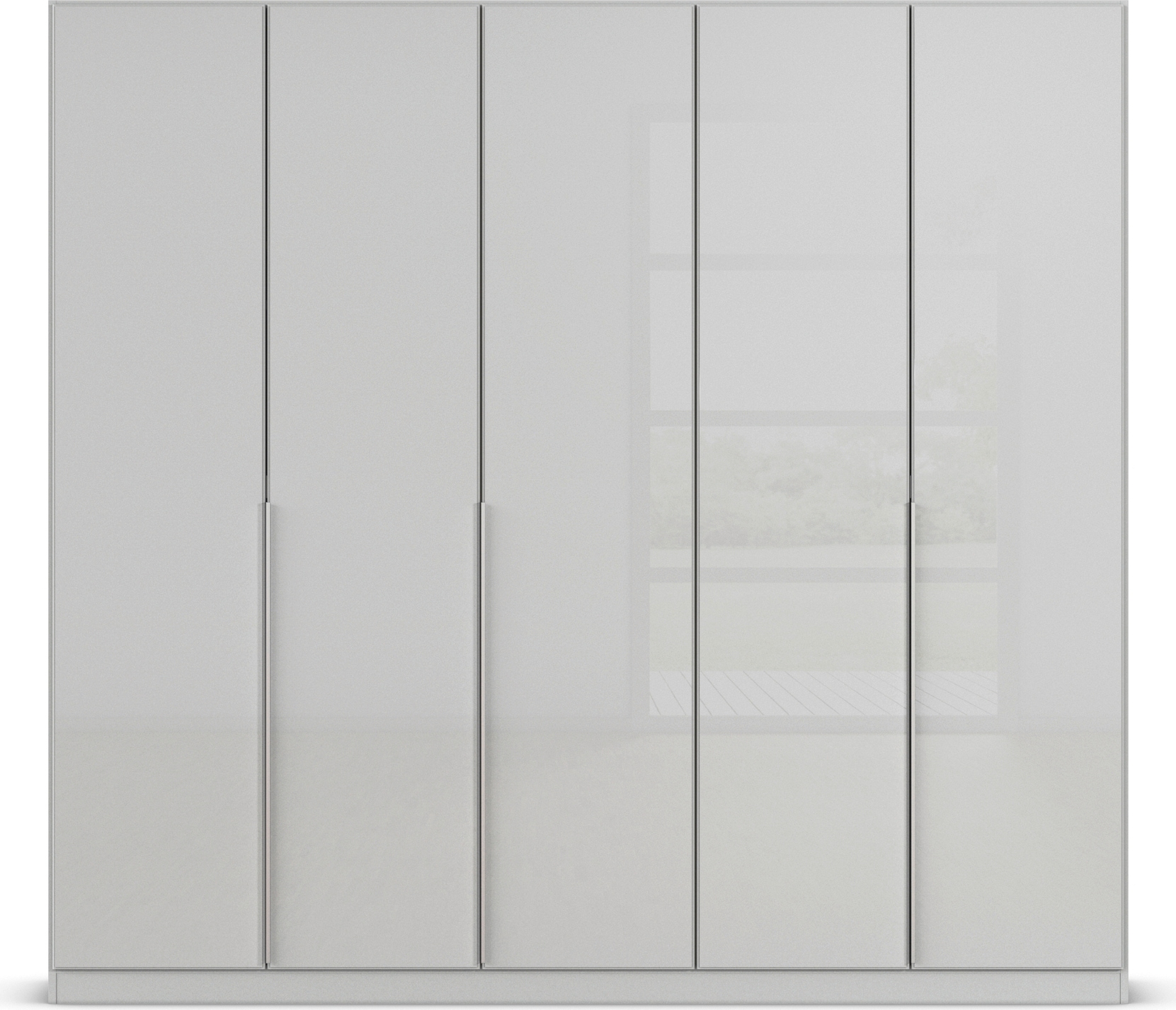 rauch Drehtürenschrank »Kleiderschrank Kleiderschränke Schrank Garderobe AGORDO mit Glasfront«, (in zwei Griff-Farben), durchdachte Innenausstattung, in 6 Breiten und 2 Höhen MADE IN GERMANY
