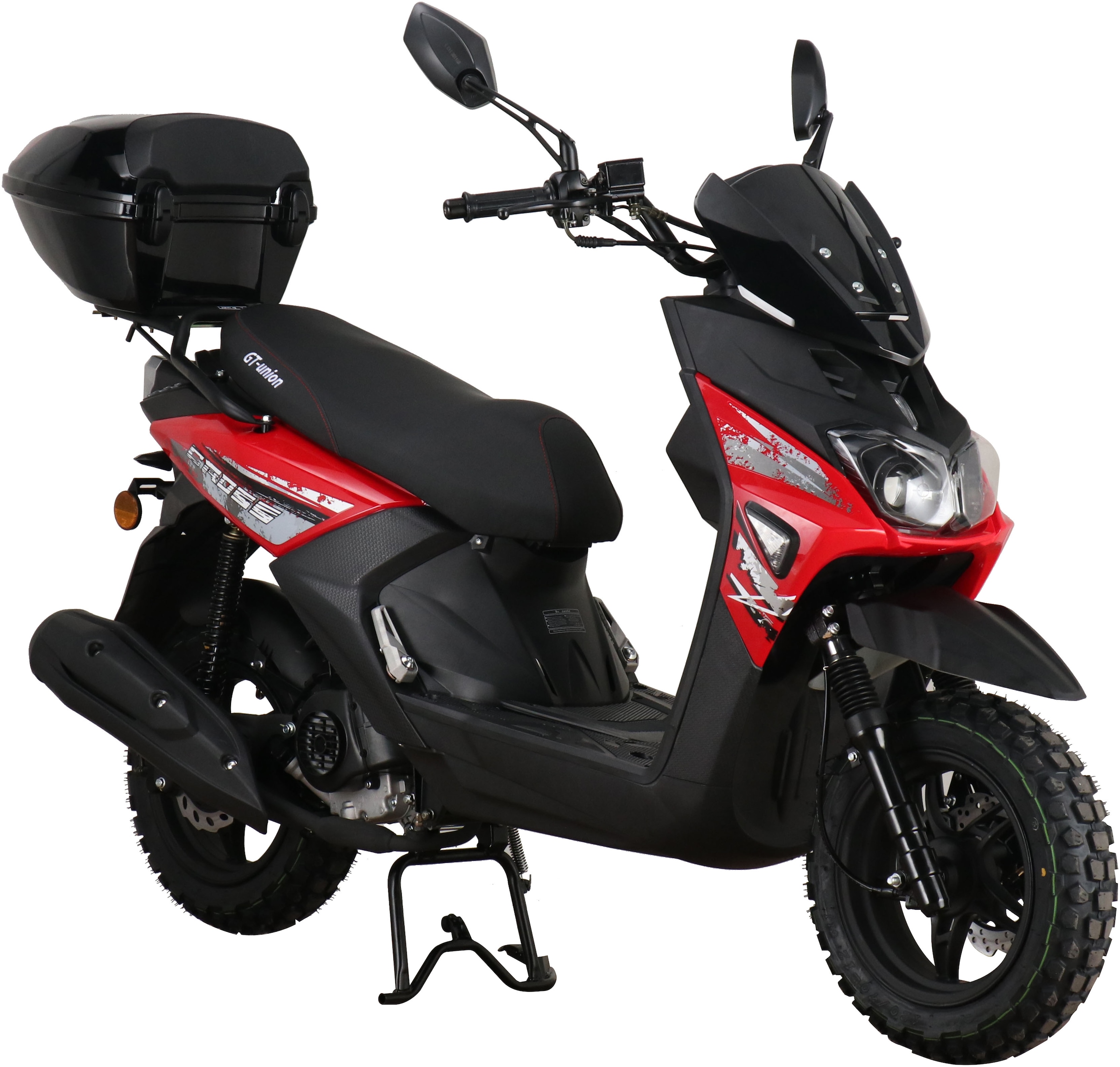 GT UNION Motorroller »PX 55 Cross-Concept 2.0 Street 125«, 125 cm³, 85 km/h, Euro 5, 8,5 PS, (Komplett-Set, 2 tlg., mit Topcase), inkl. Topcase