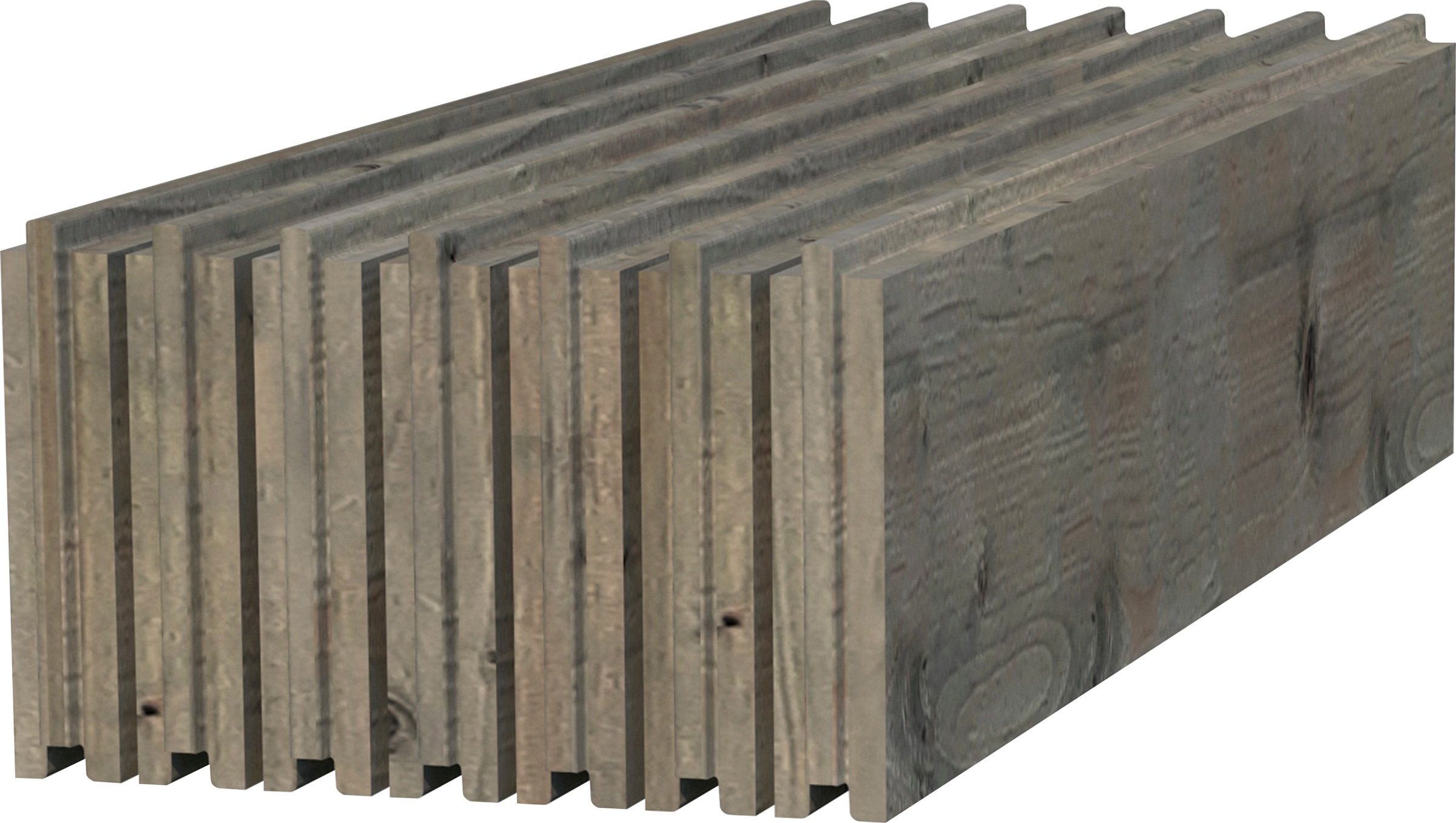 Gartenhaus-Fußboden PALMAKO, B:484cm H:1,9cm T:360cm, grau, Massivholz, Gartenhaus-Fußböden, passend für Gartenhaus Klara 17,0 m2