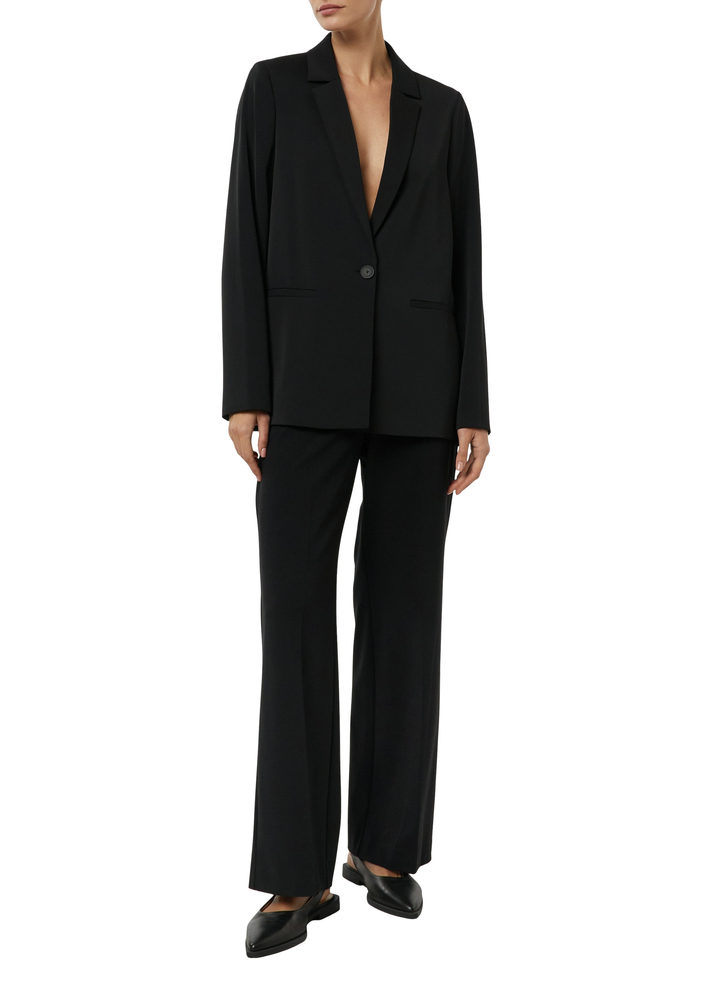 Comma Bundfaltenhose  mit Viskose und Stretch