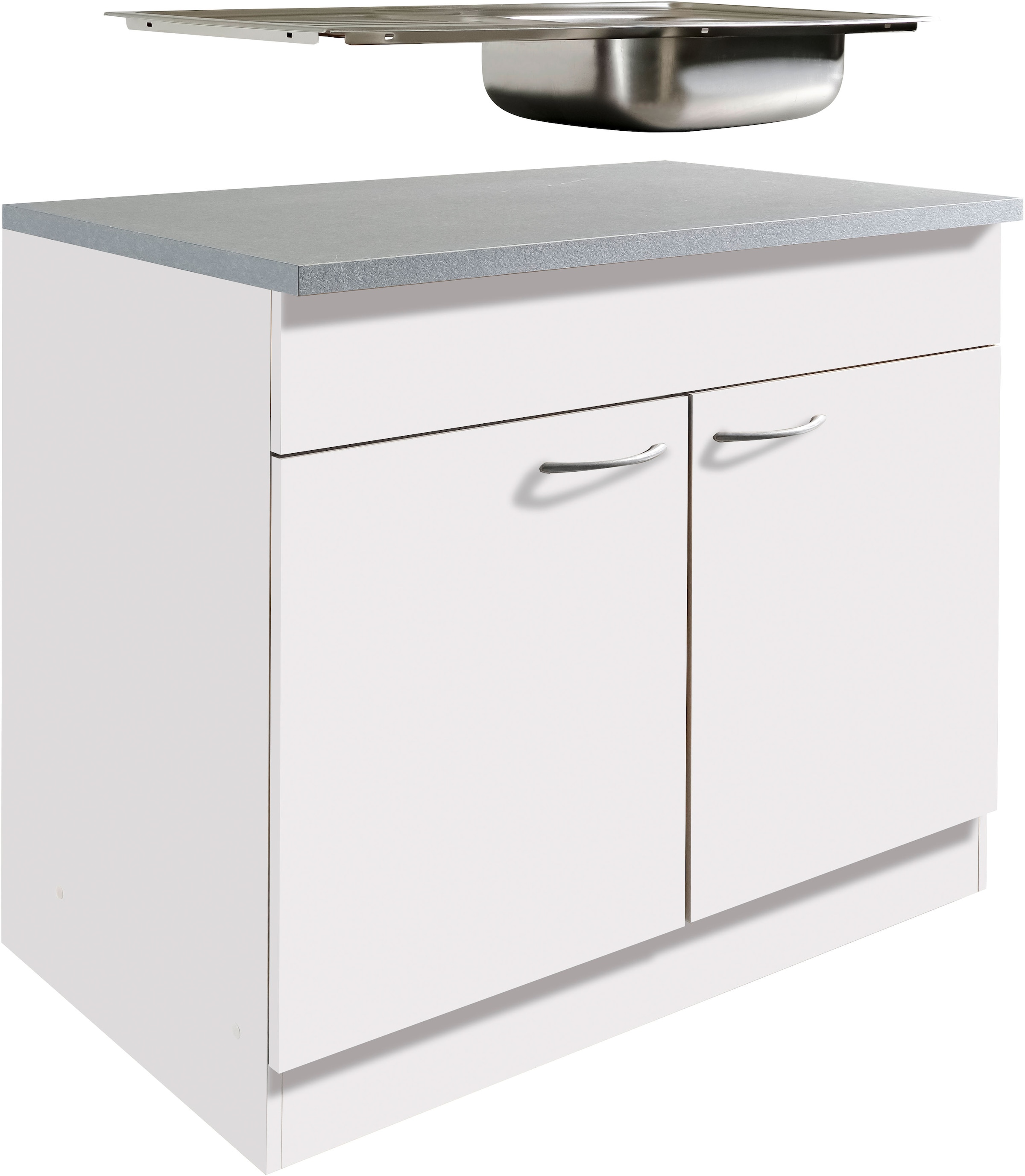 wiho Küchen Spülenschrank "Kiel", 100 cm breit, 60 cm tief günstig online kaufen