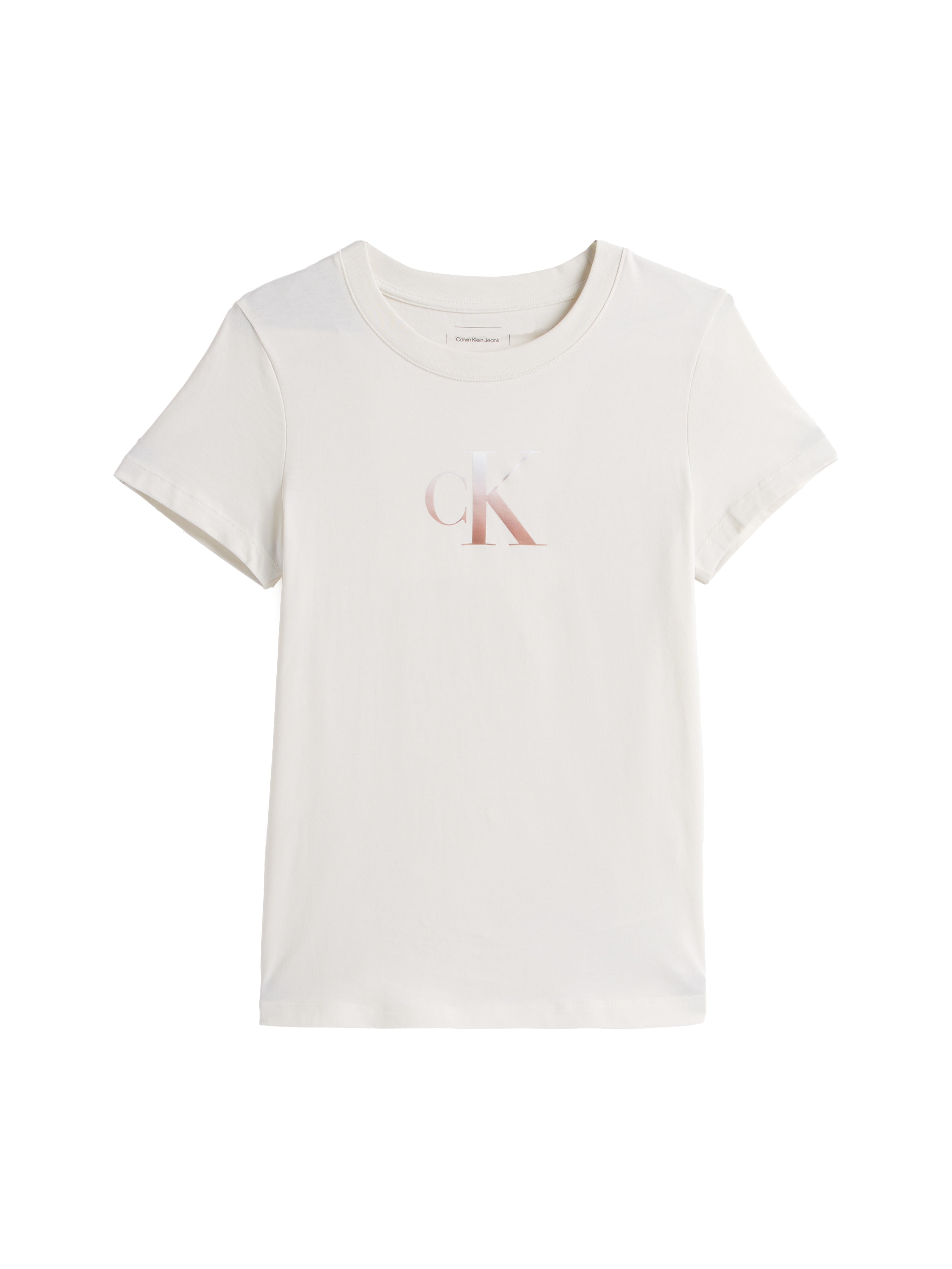 Calvin Klein Jeans Rundhalsshirt »GRADIENT CK SLIM TEE«, mit Logodruck