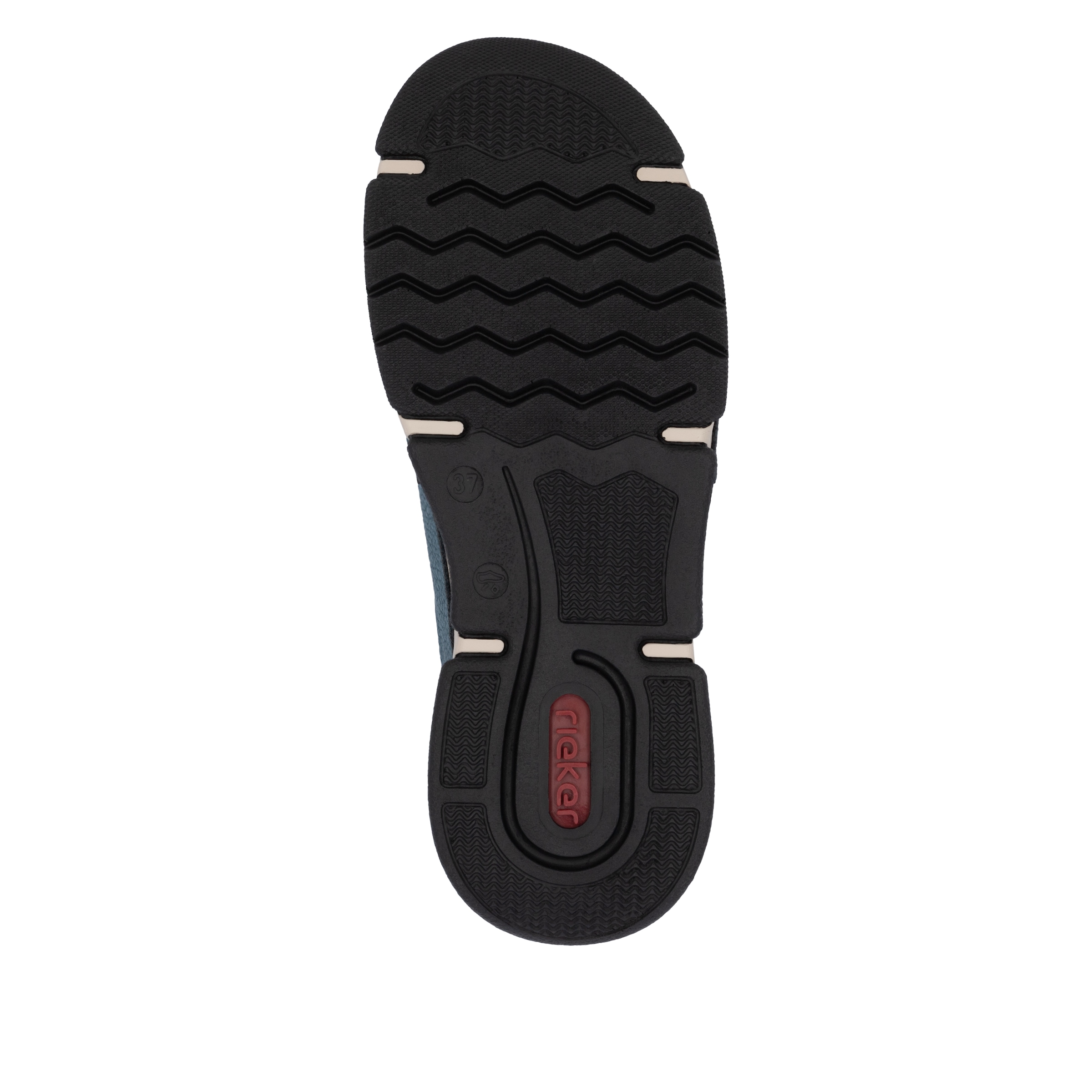 Rieker Slip-On Sneaker, Schlupfschuh, Halbschuh, Freizeitsneaker, Gummizug, Schnellverschluss