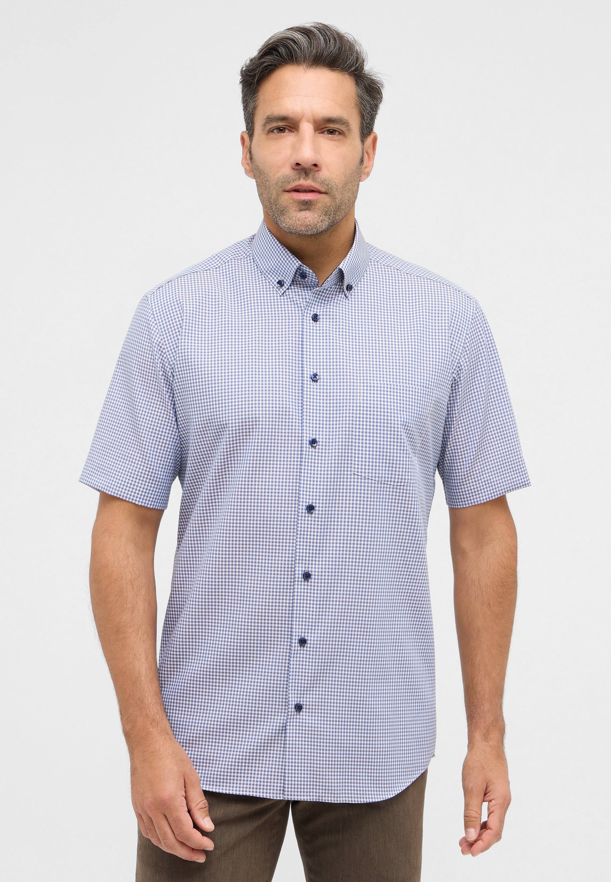 Eterna Kurzarmhemd "MODERN FIT", NON IRON (bügelfrei) günstig online kaufen