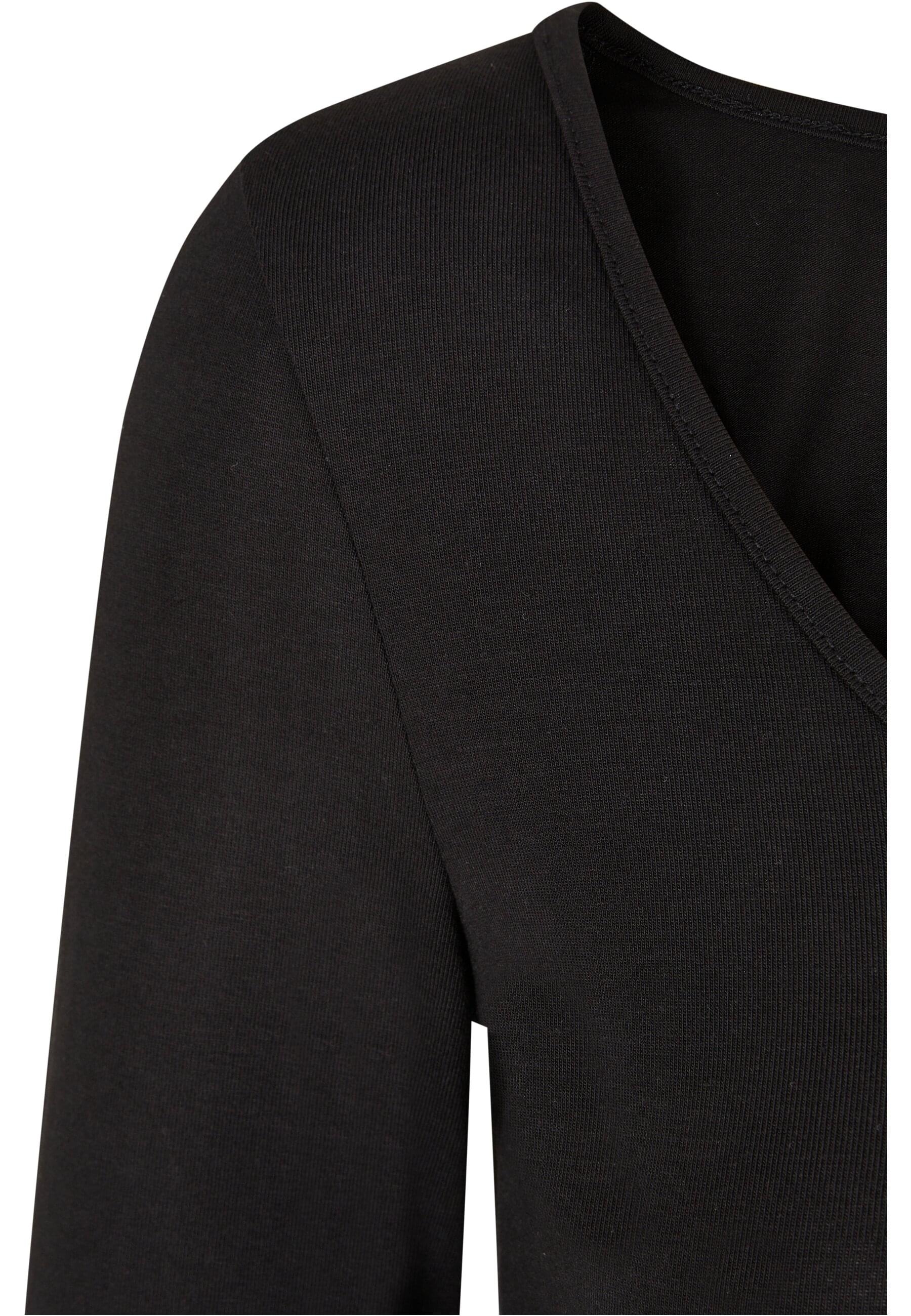 URBAN CLASSICS Longsleeve »Urban Classics Damen Ladies Organic Wide Neck Cropped Longsleeve«, (1 tlg.)