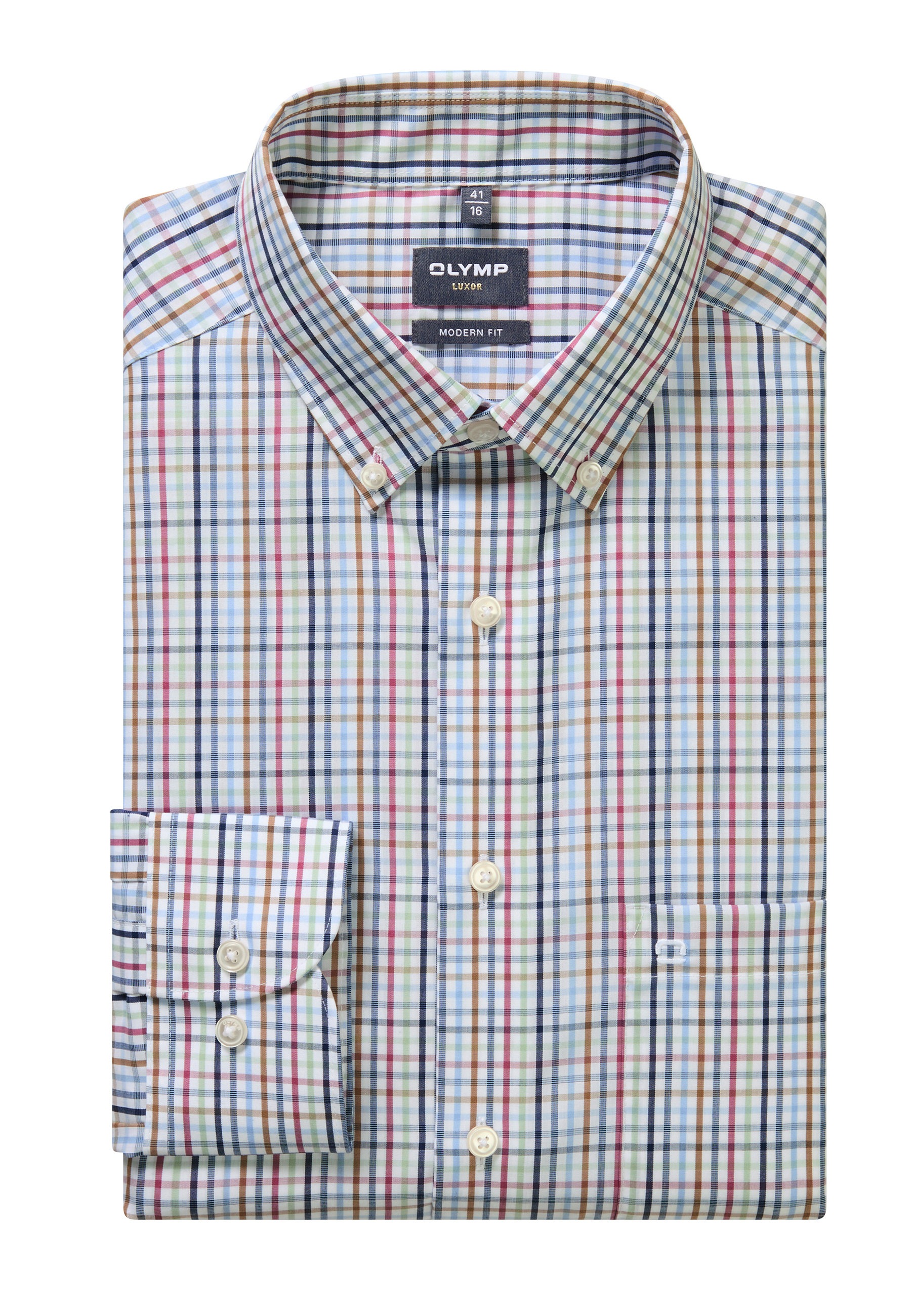 OLYMP Businesshemd »OLYMP Luxor, modern fit, Button-down«
